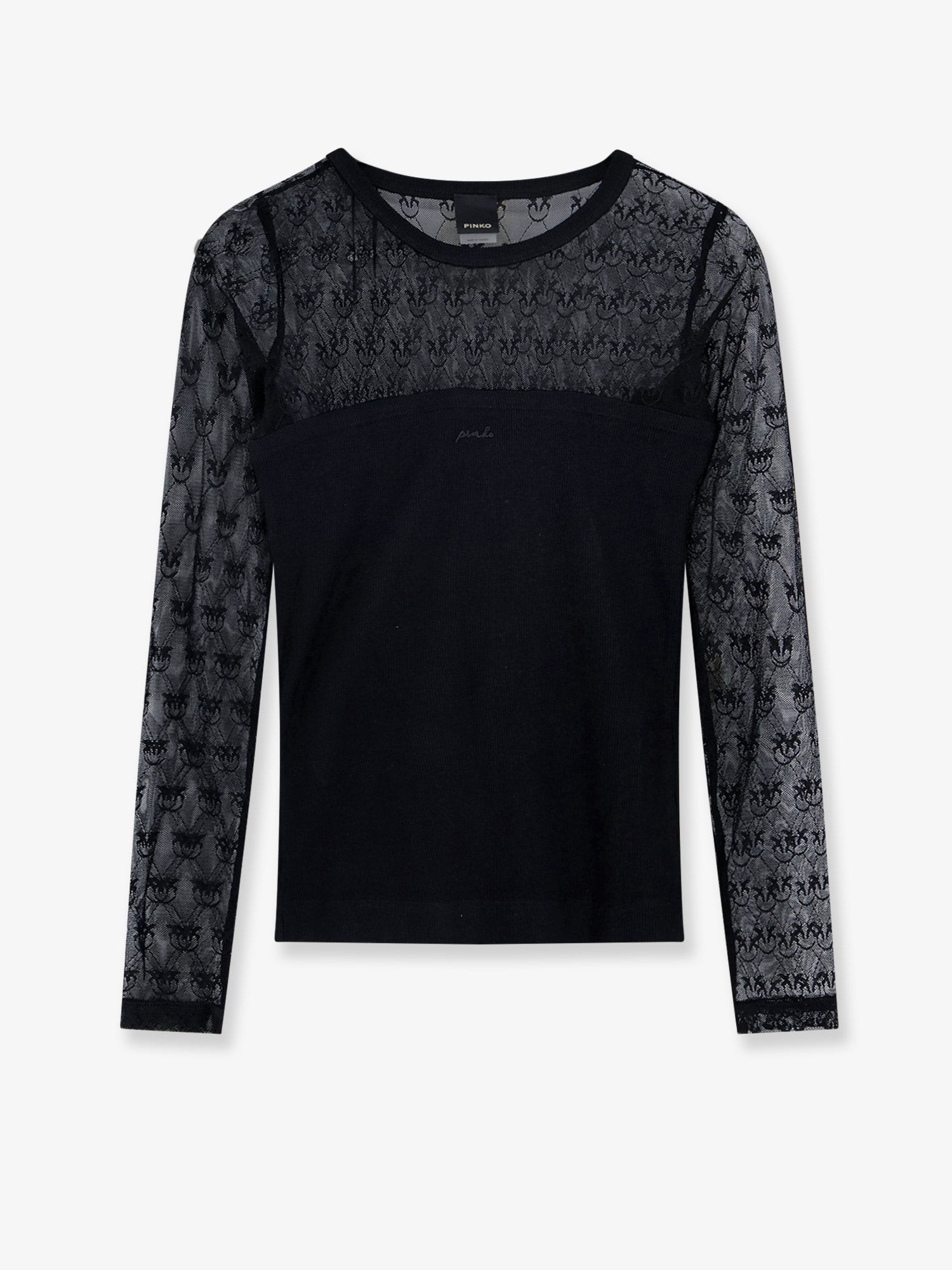 Love Birds lace jersey sweater