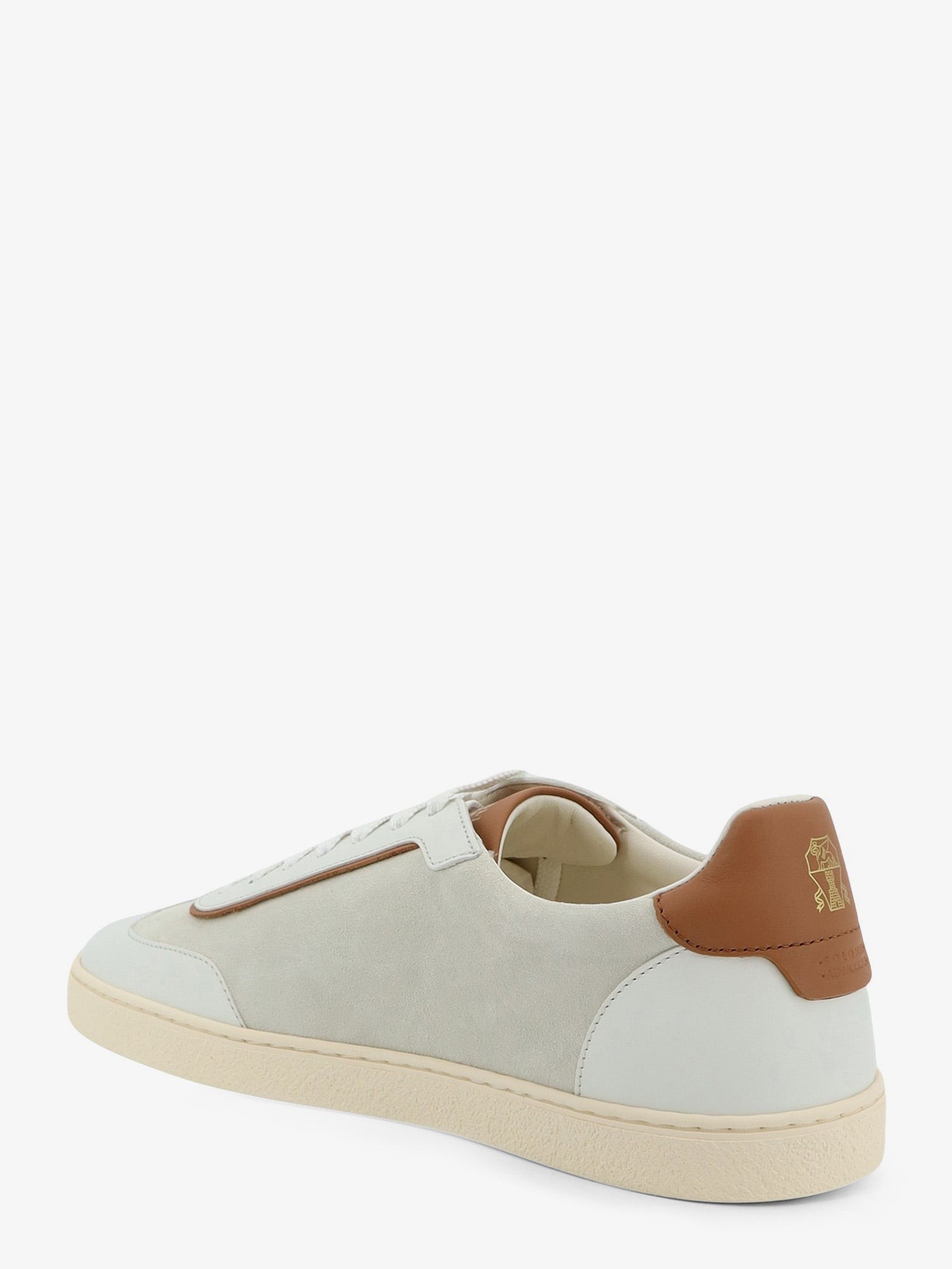 Low-Top suede and leather sneakers - Image 3