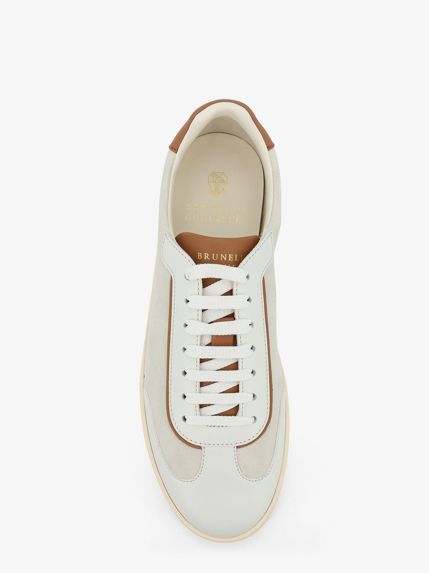 Low-Top suede and leather sneakers - Image 5