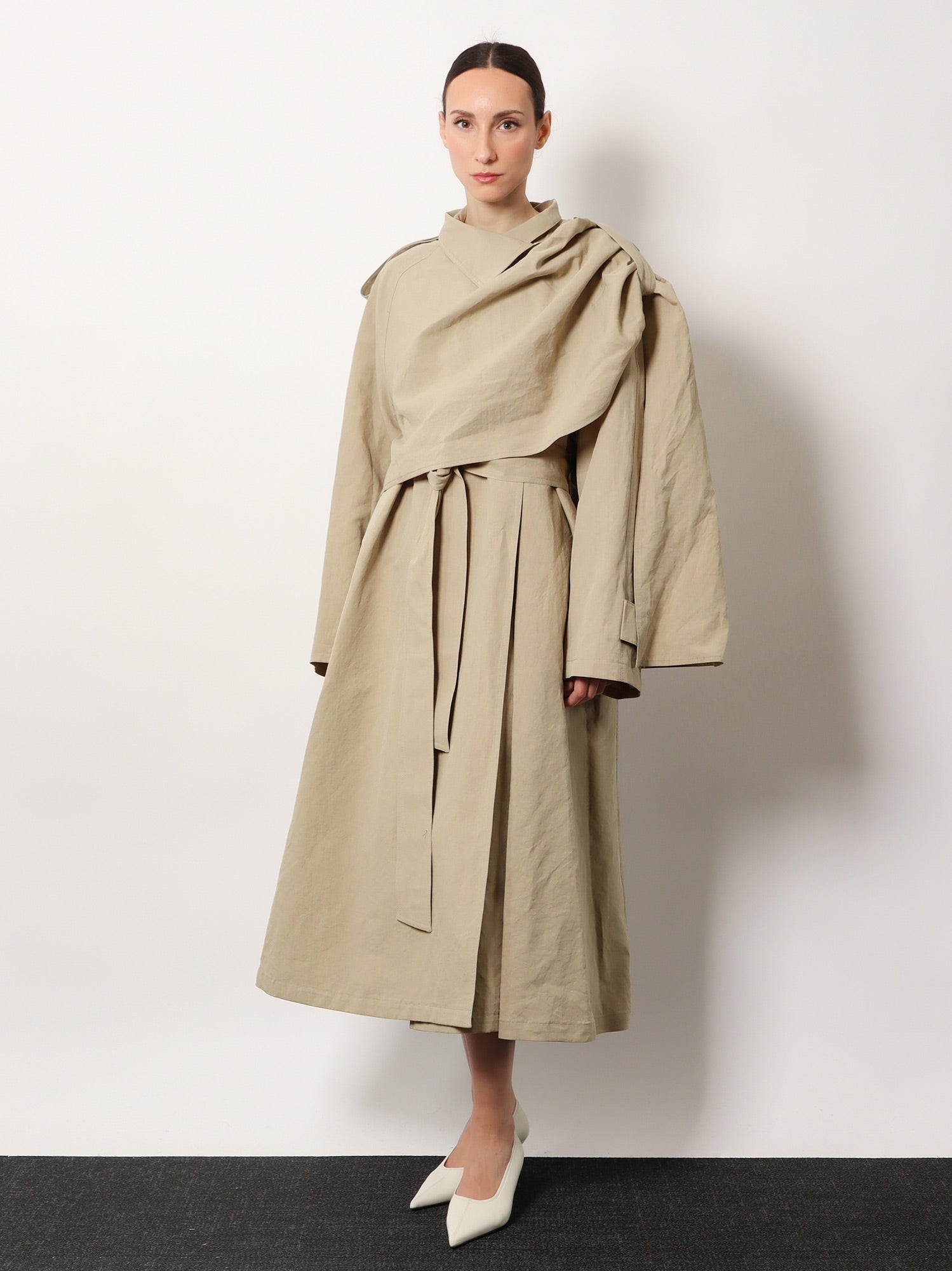 Lumira linen and cotton trench - Image 2