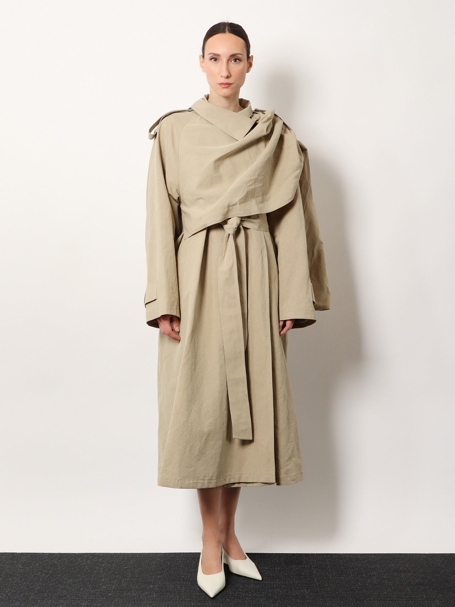 Lumira linen and cotton trench - Image 3