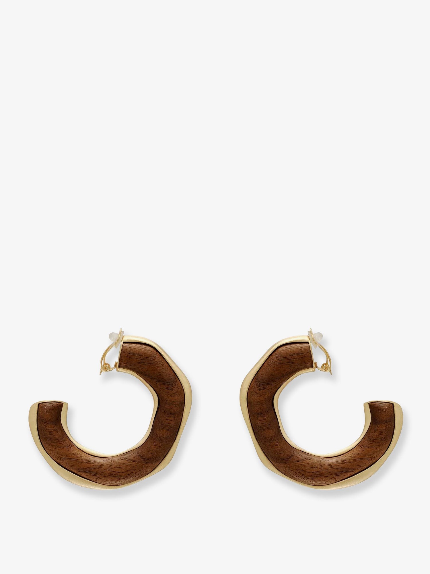 Madeira natural wood earrings