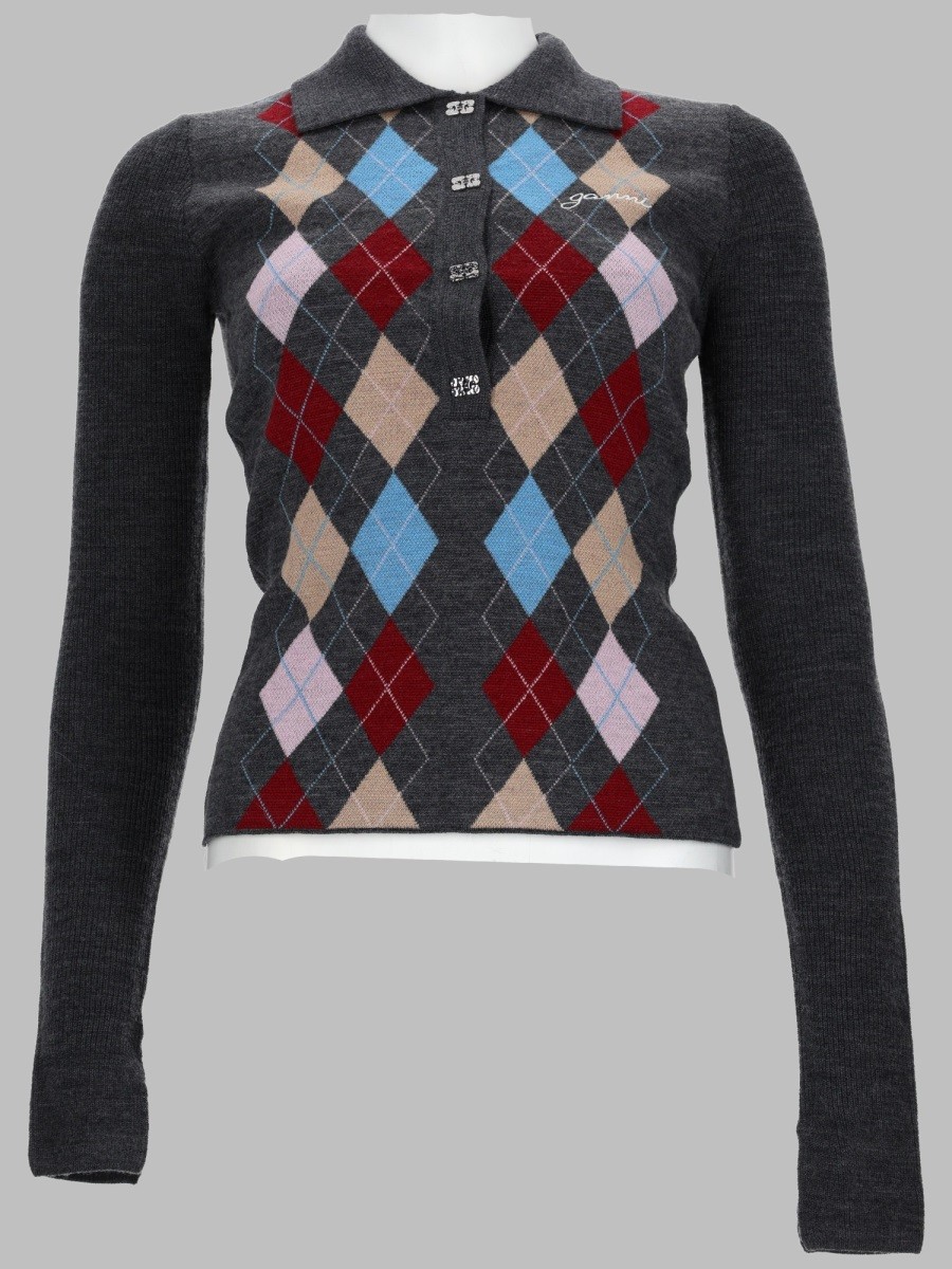 MAGLIA POLO A ROMBI