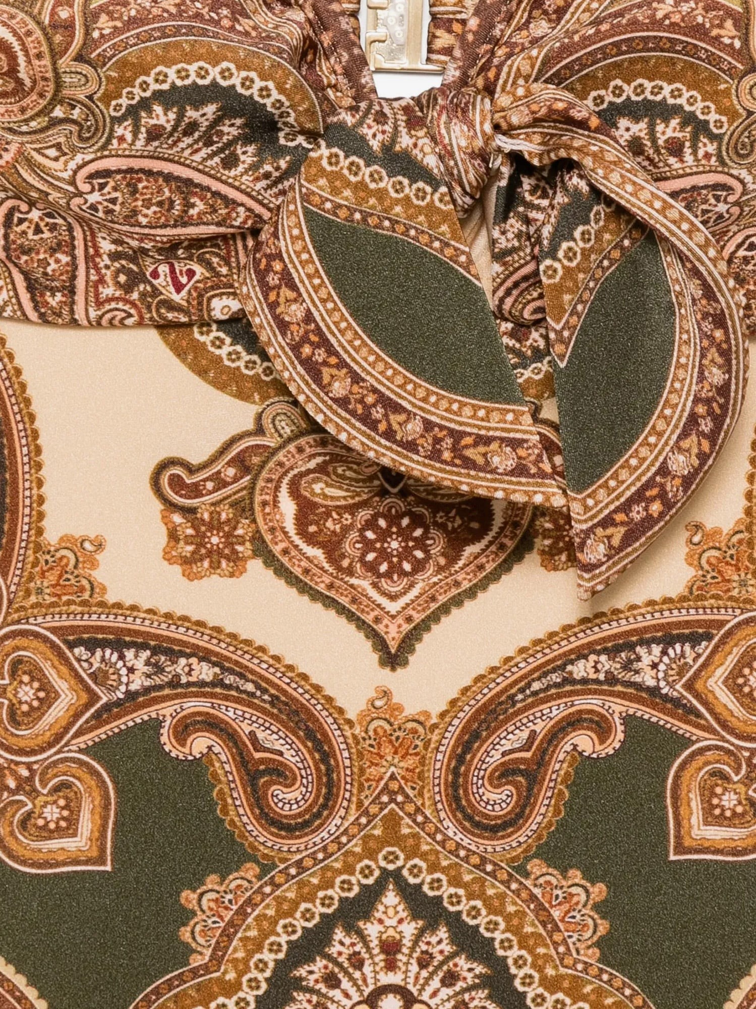 Mahon nylon one-piece swimsuit with paisley print - Image 3