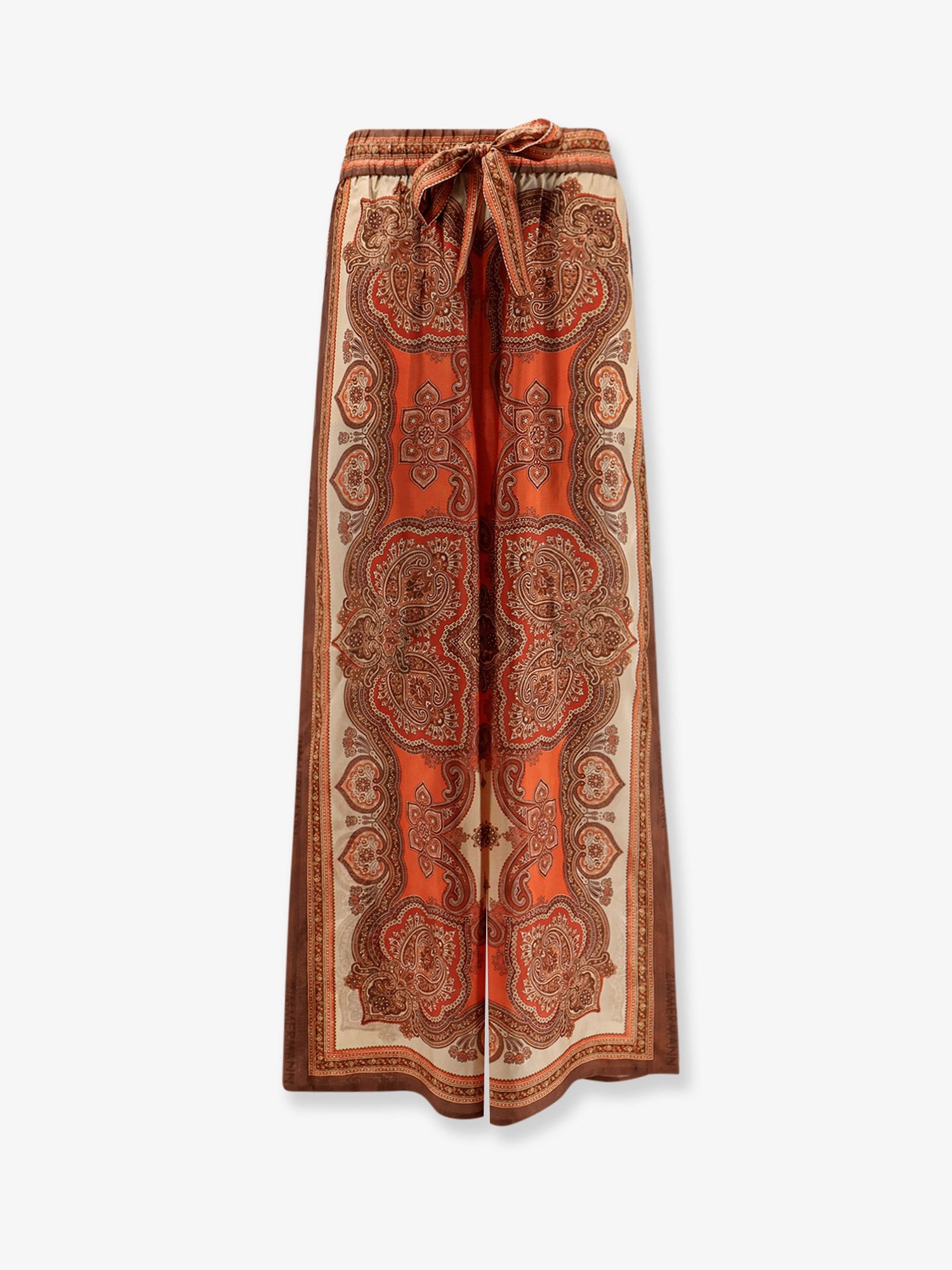 Mahon silk trousers with paisley print