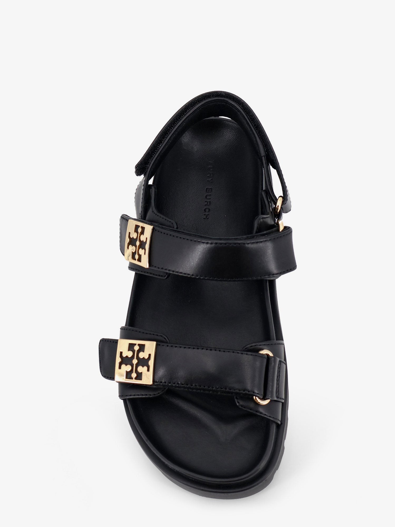 Mellow leather sandals with metal logo on the side - Image 5