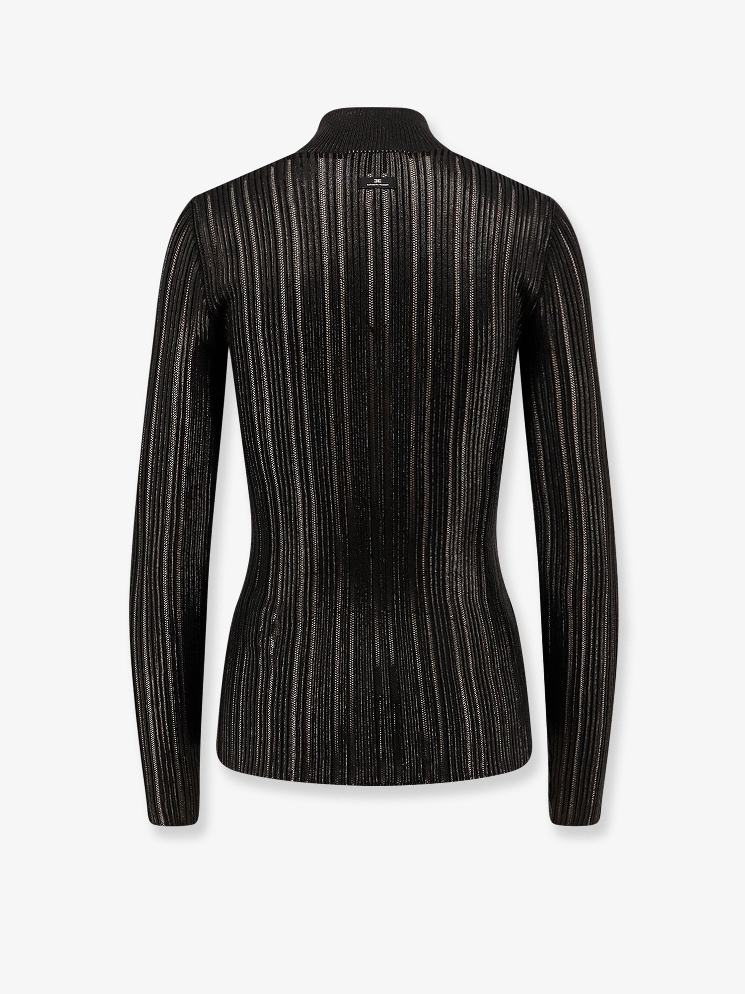 Metallic fabric turtleneck sweater - Image 2