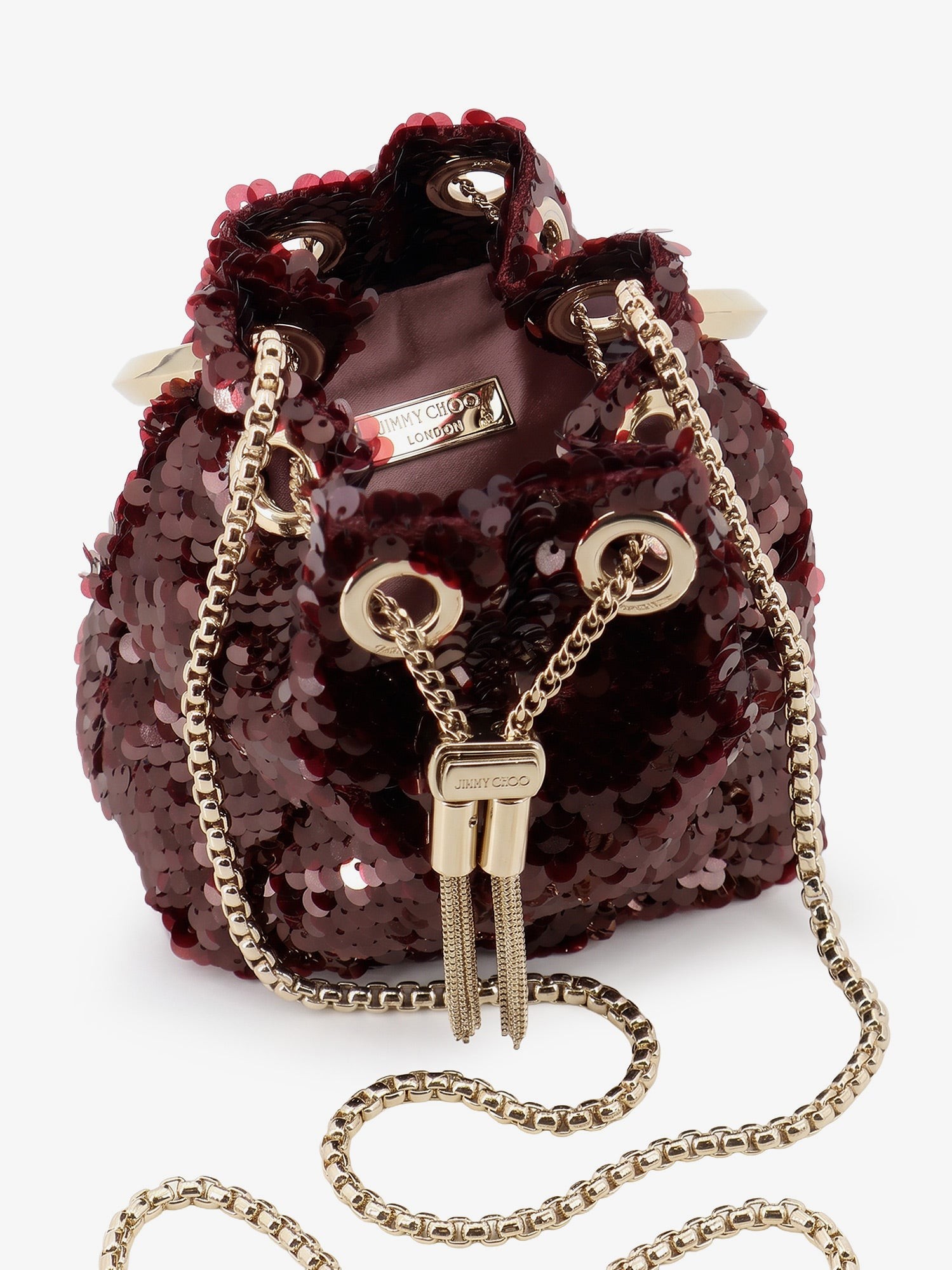 Micro BonBon crossbody bag with all-over sequins - Image 4