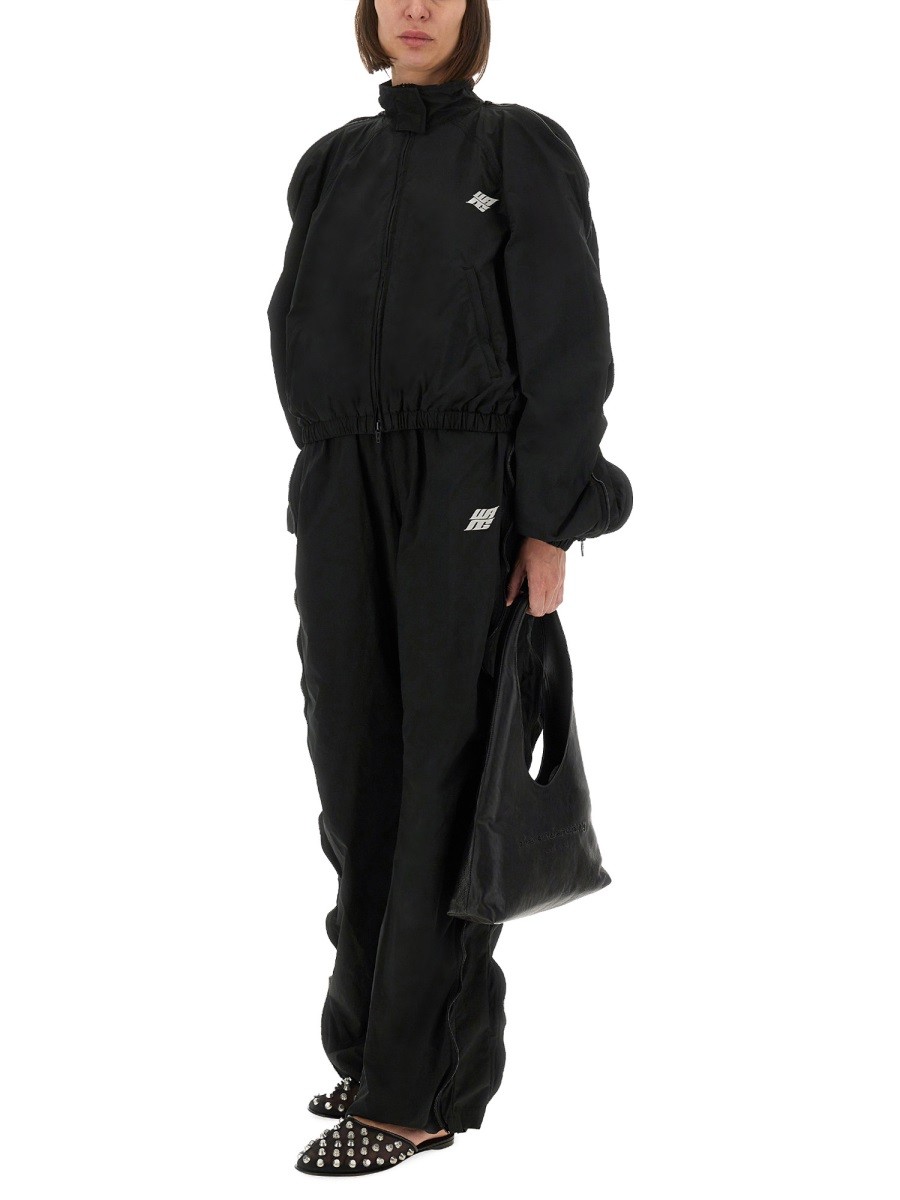 MID-RISE TRACK PANTS WITH ZIPPER - Image 2