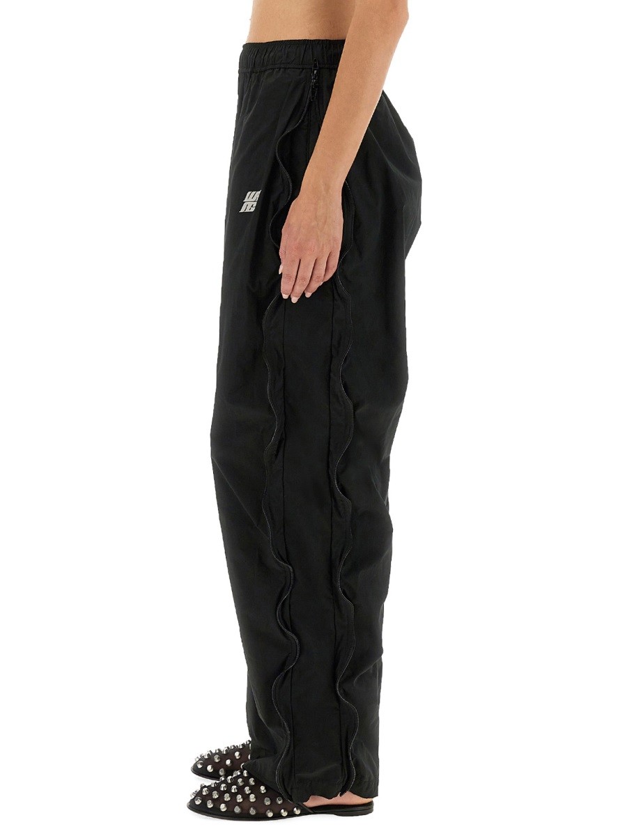 MID-RISE TRACK PANTS WITH ZIPPER - Image 4