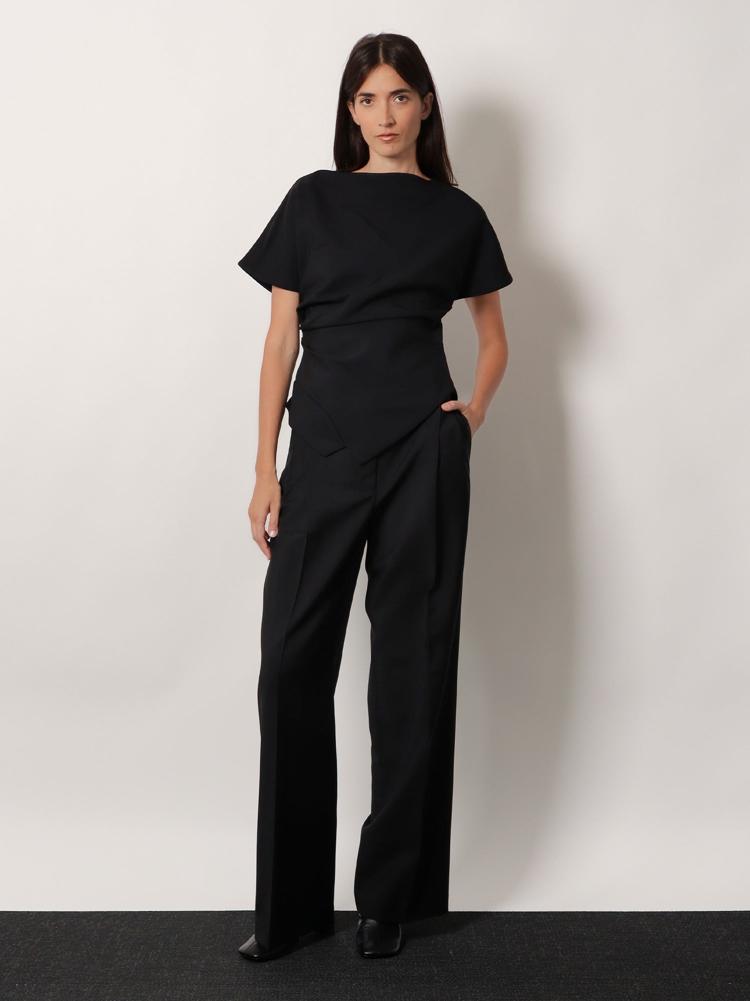 Midwaist wool blend trousers - Image 2