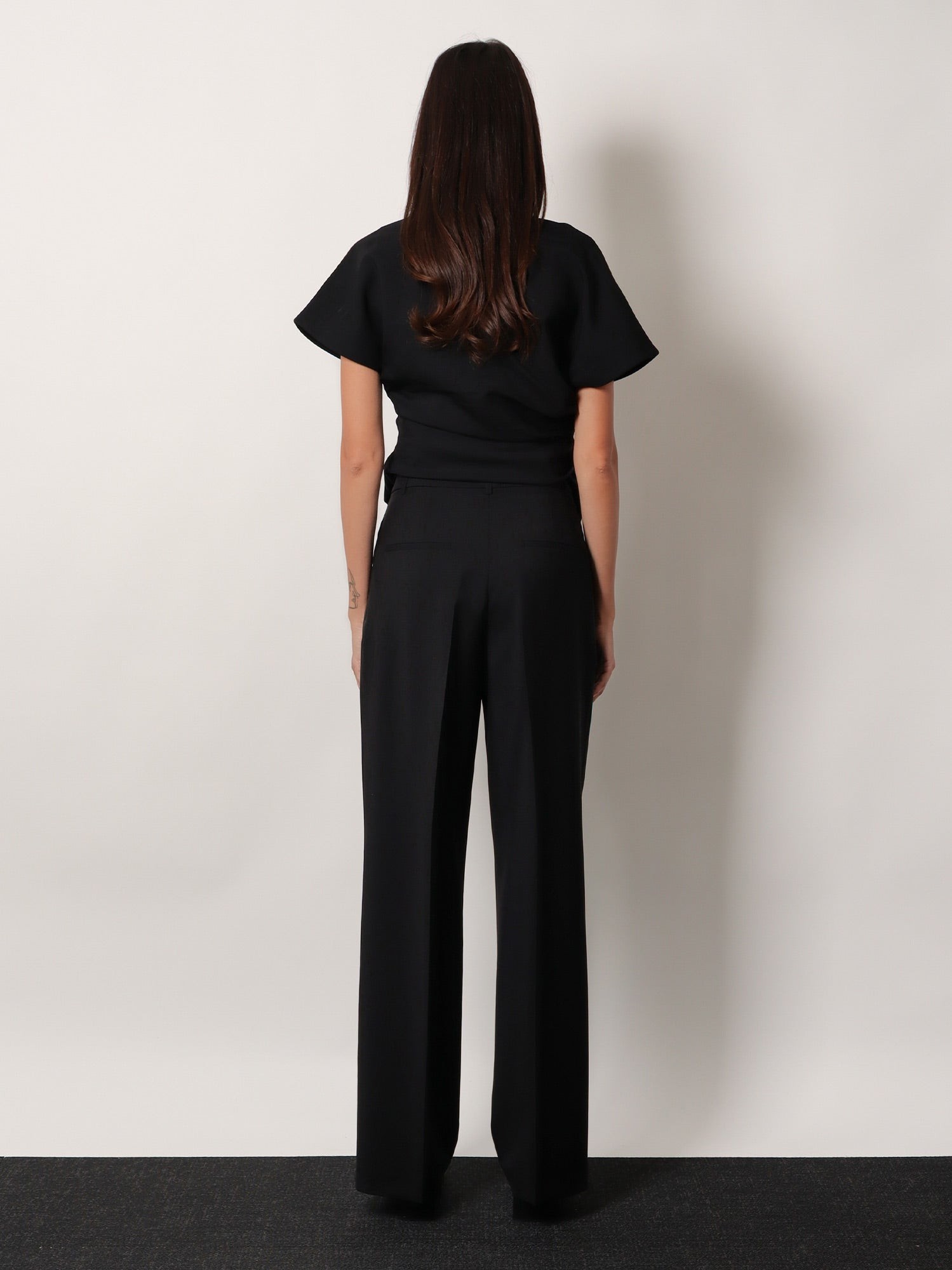 Midwaist wool blend trousers - Image 3