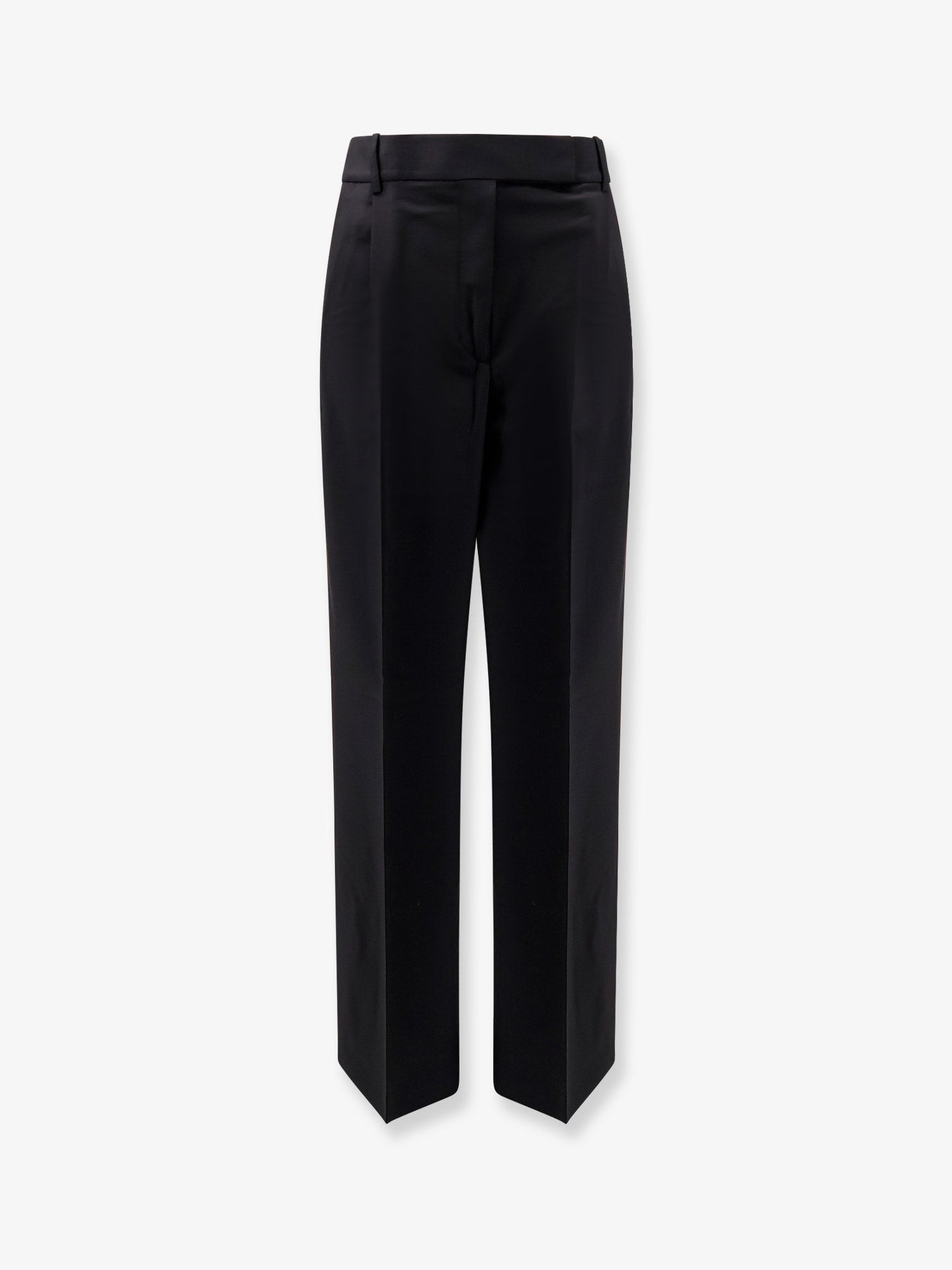 Midwaist wool blend trousers