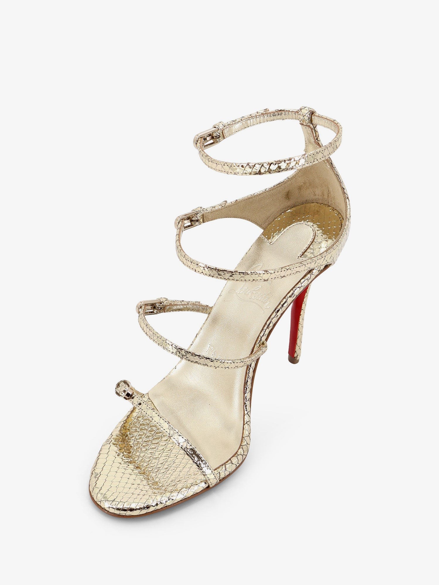 Millenium 100 python leather sandals - Image 4
