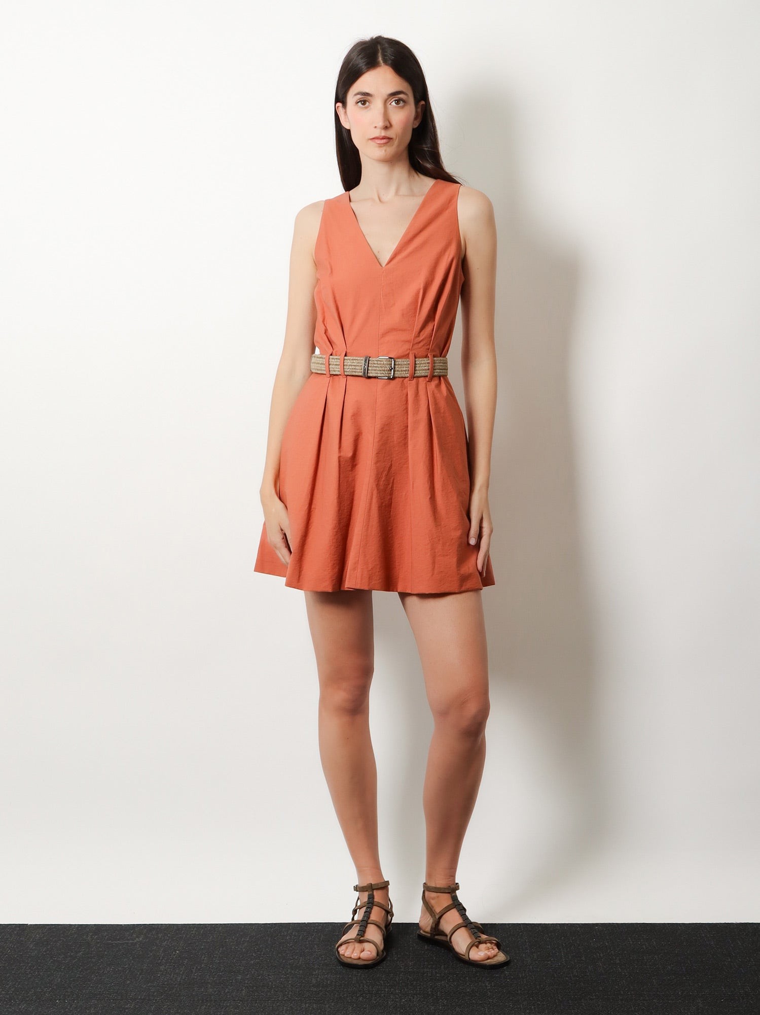 Mini Dress with belt - Image 2