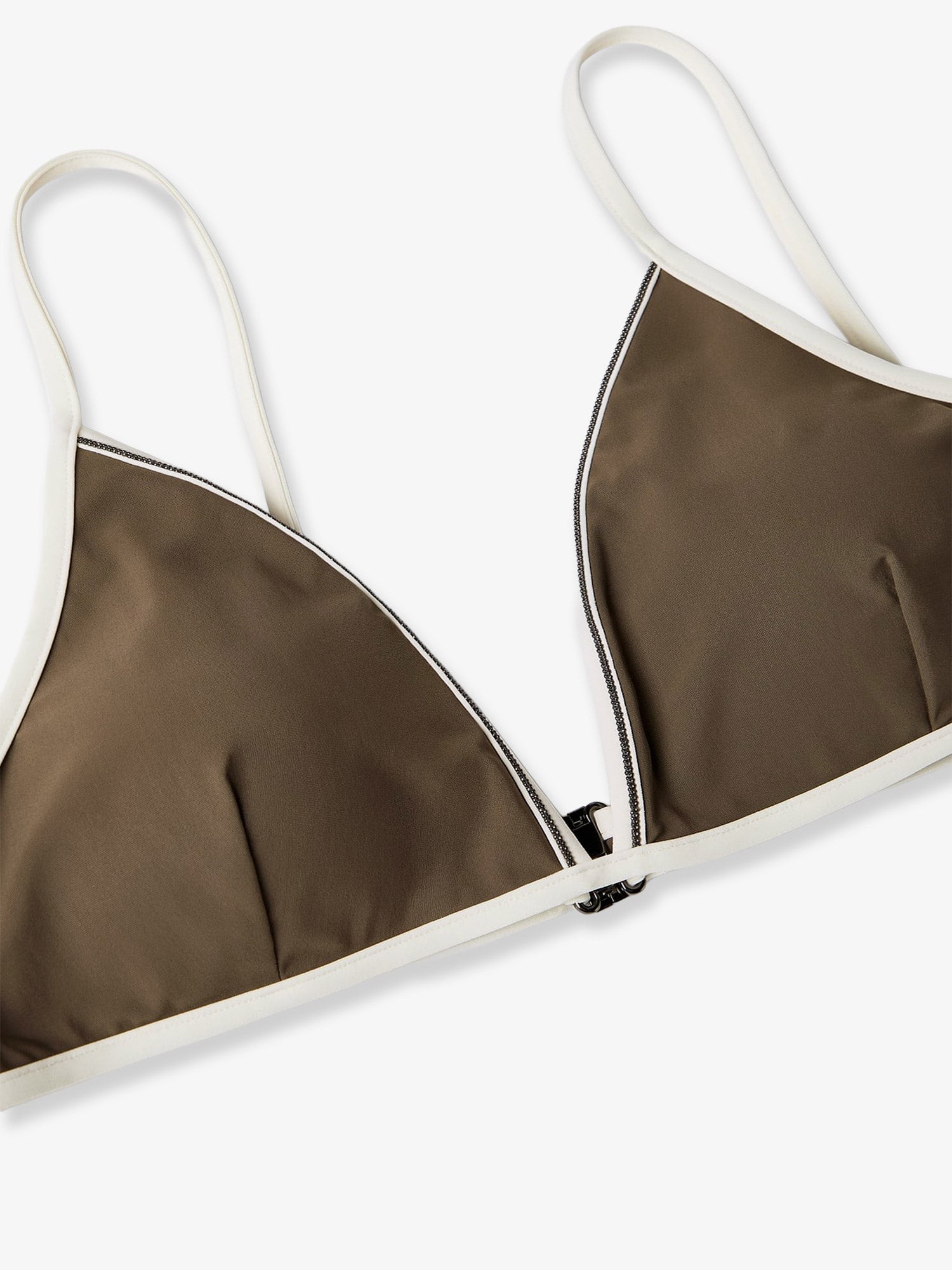 Nylon bikini top with Monile details - Image 2