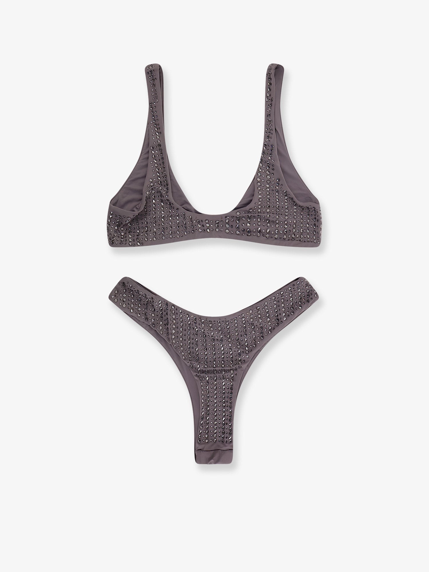 Nylon bikini with all-over rhinestones - Image 2