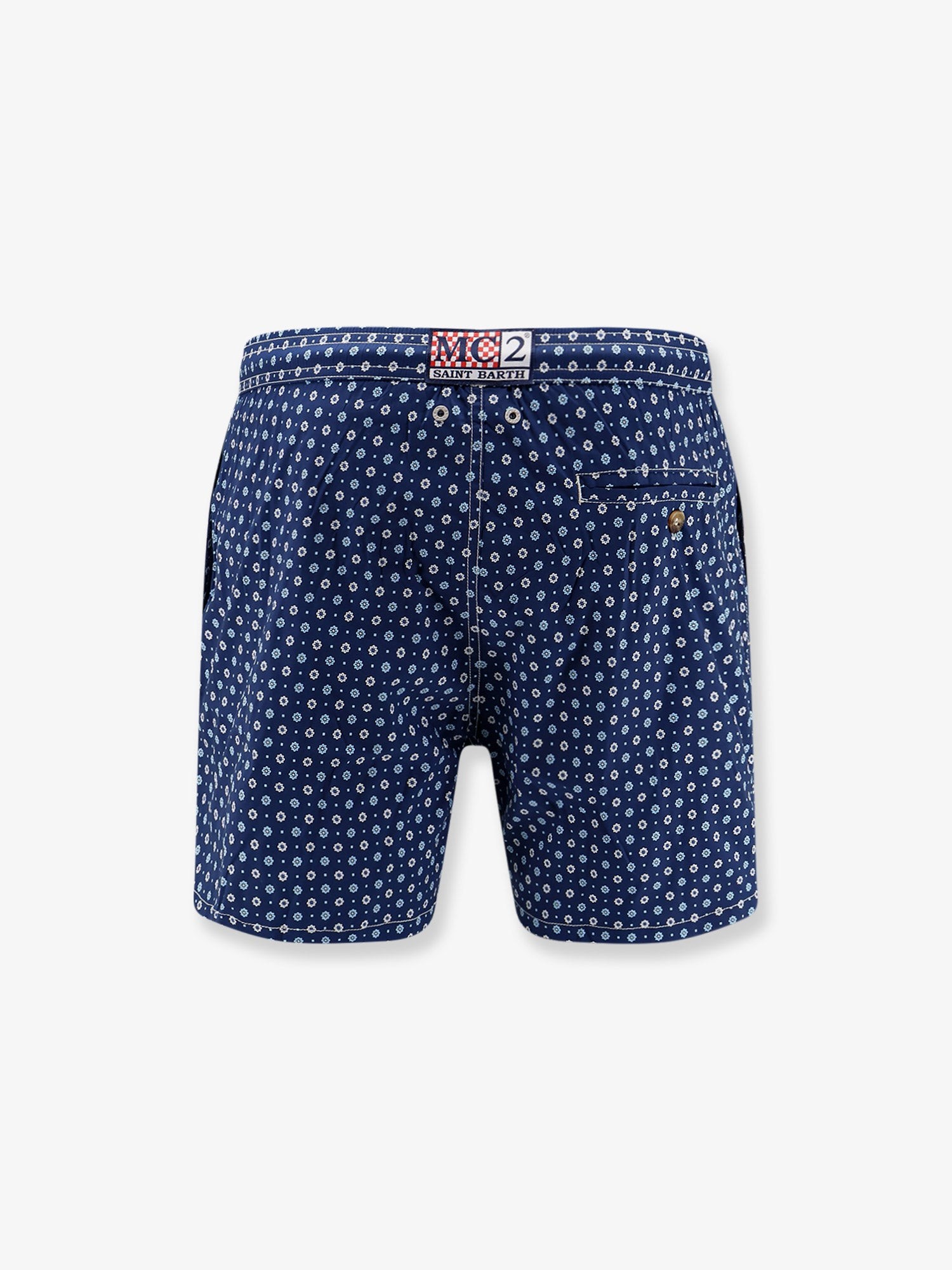 Nylon swim shorts with all-over micro pattern - Image 2