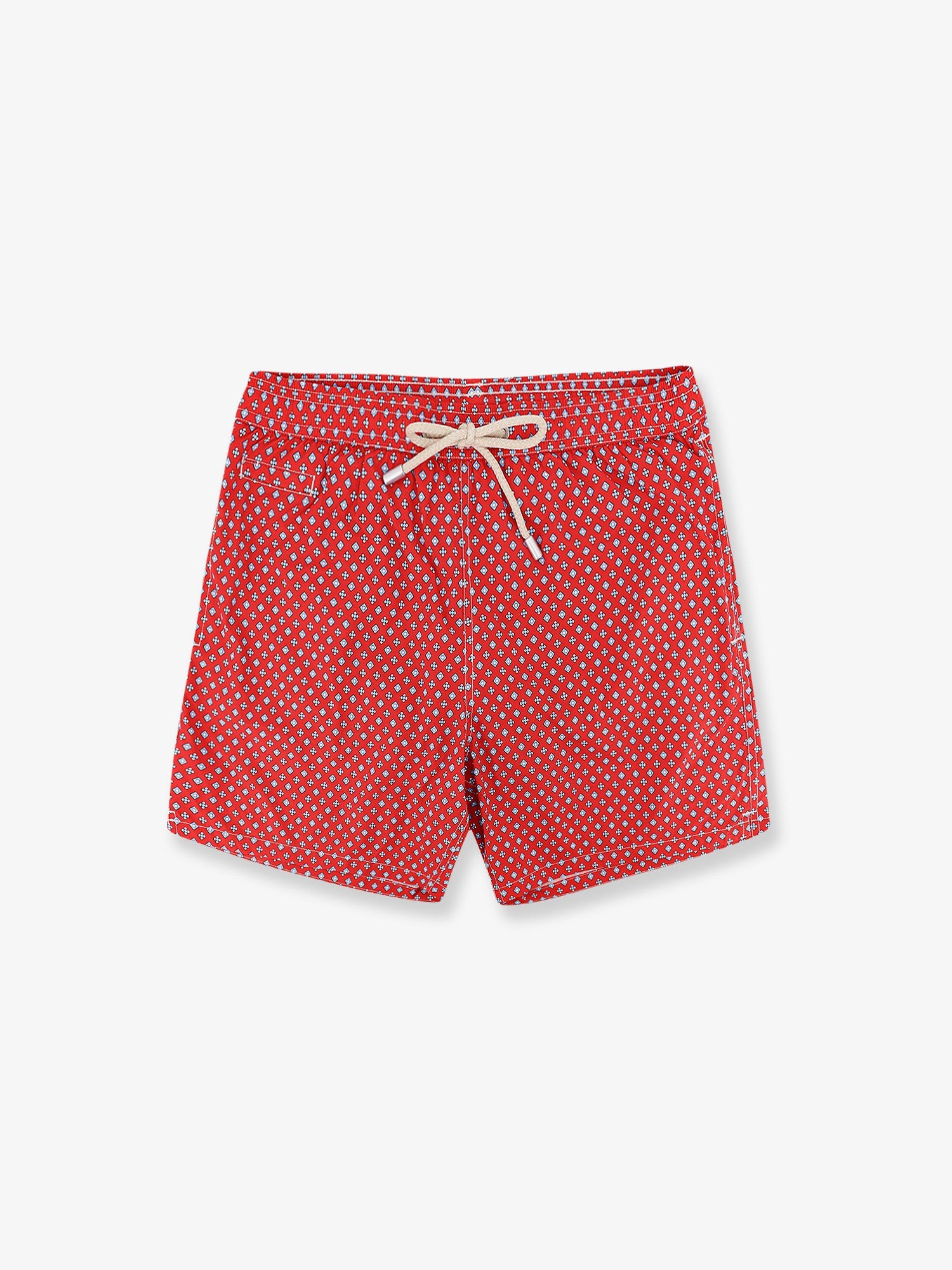 Nylon swim shorts with all-over micro pattern