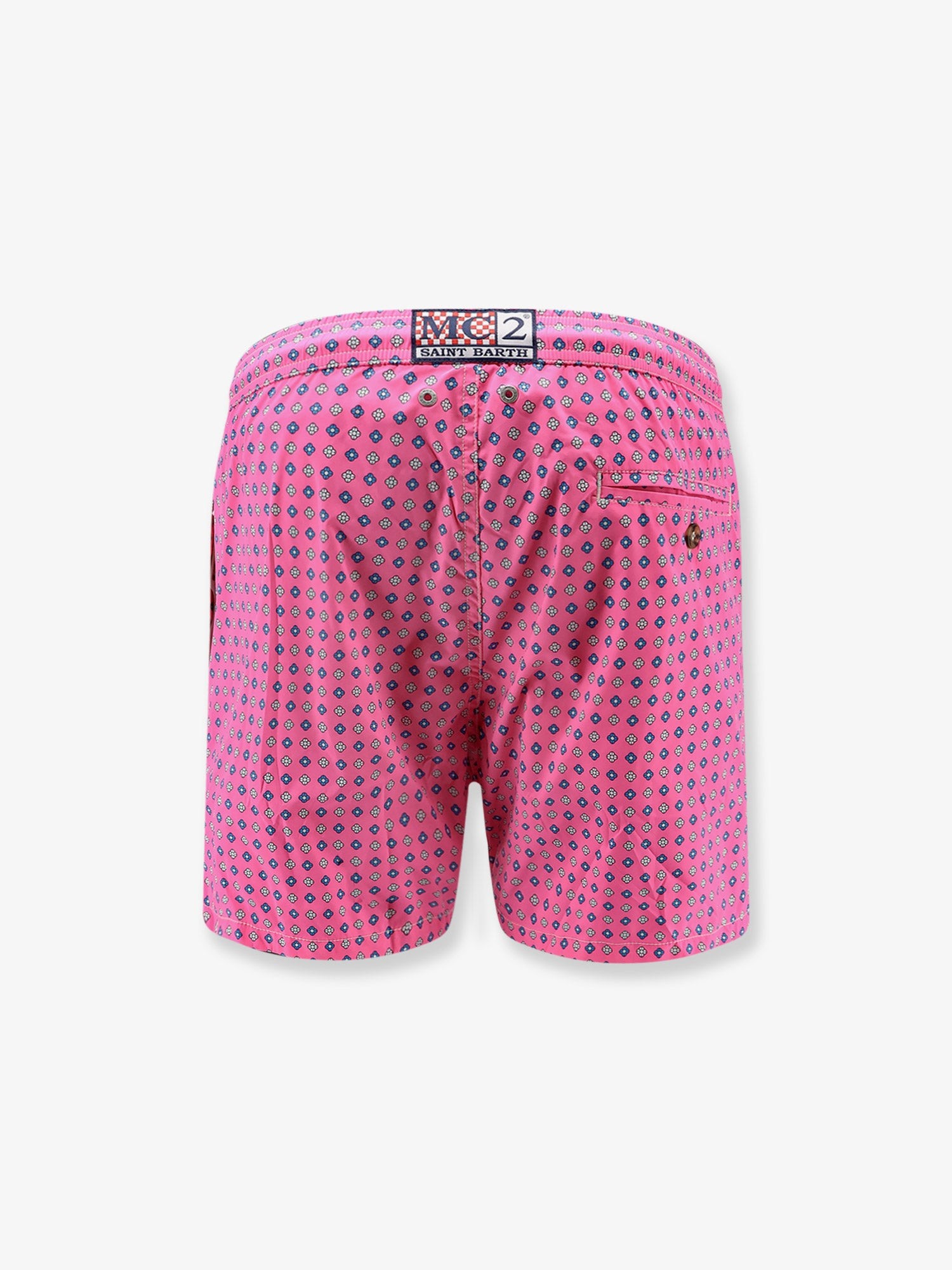 Nylon swim shorts with an all-over micro pattern - Image 2