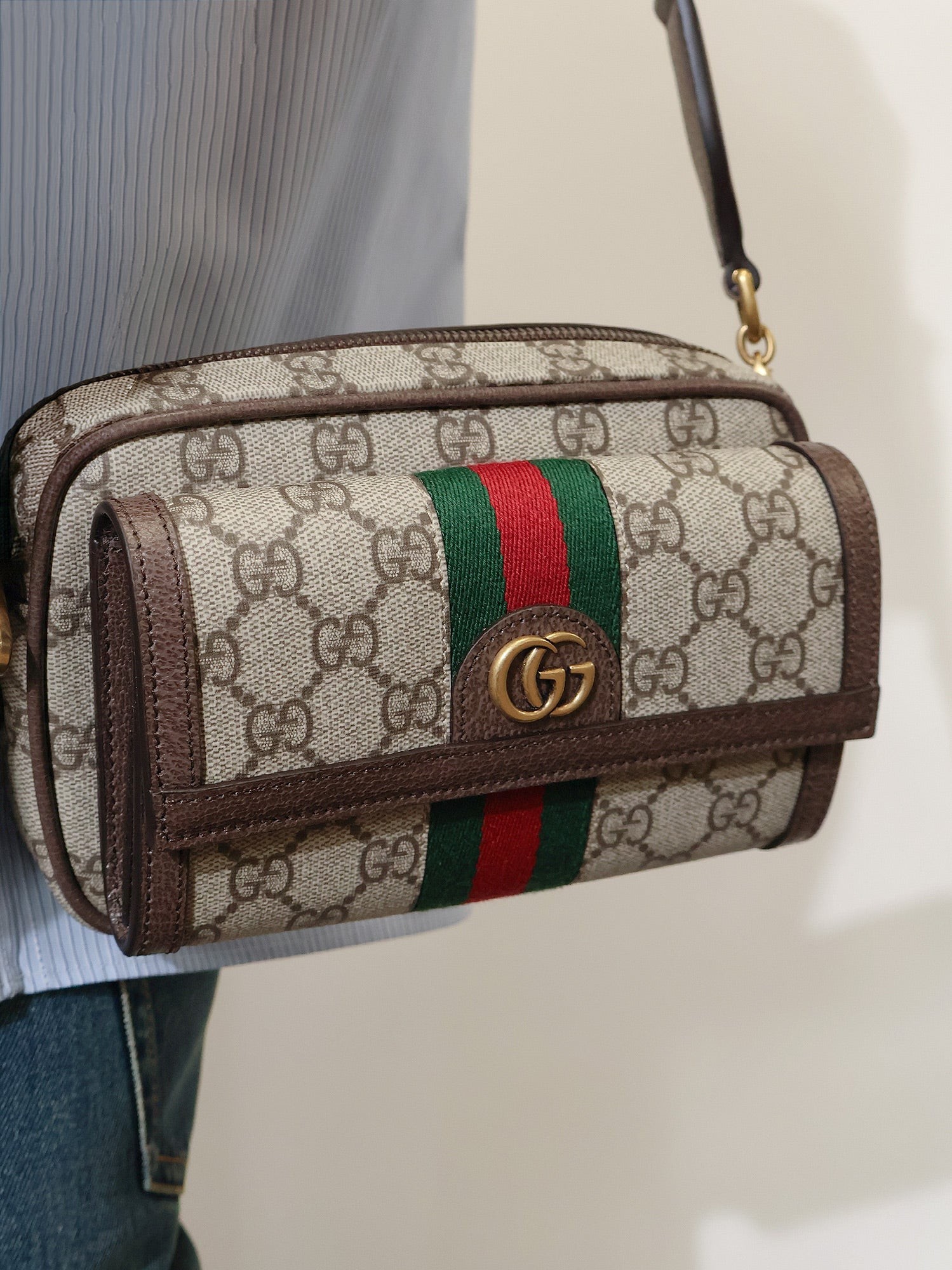 Ophidia GG fabric crossbody bag - Image 2