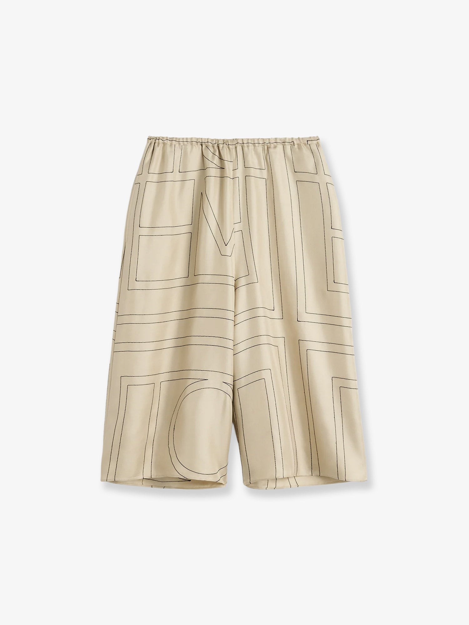 Organic silk bermuda shorts