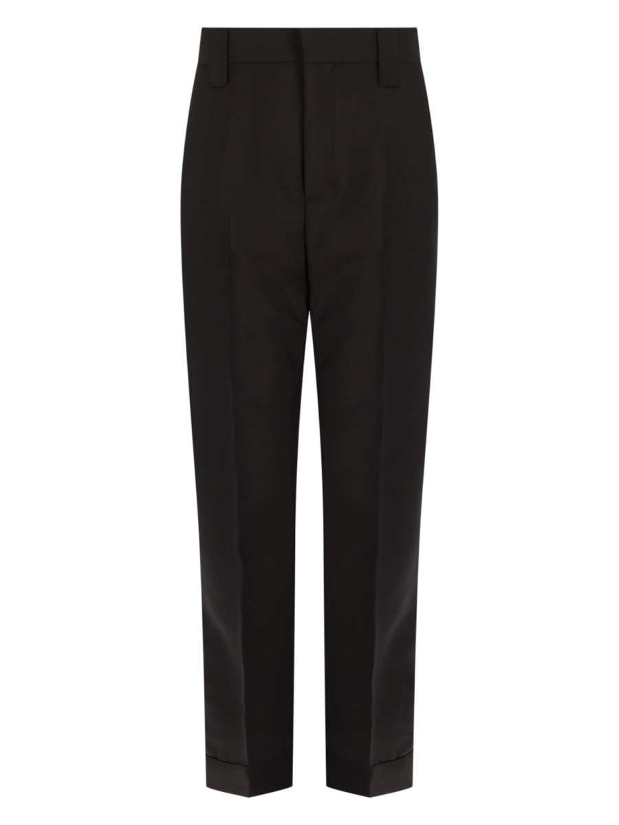 PANTALONE IN LANA E MOHAIR