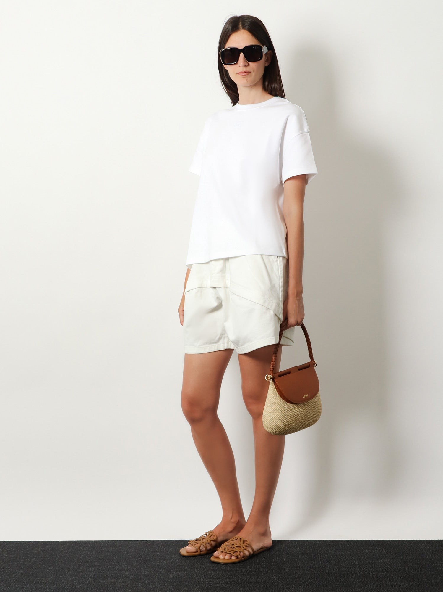 Paula's Ibiza Raffia and Leather Pescador crossbody bag - Image 2