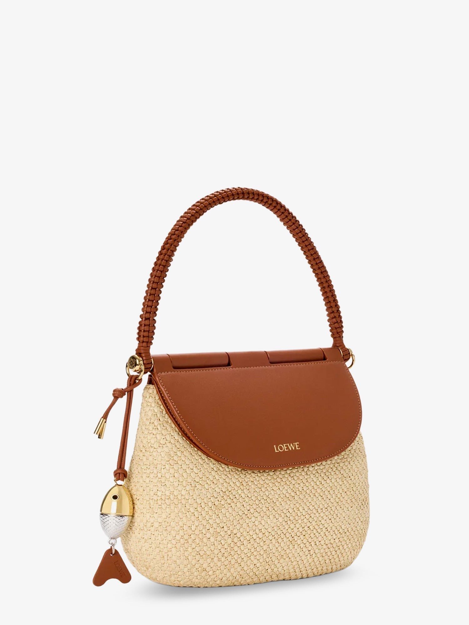 Paula's Ibiza Raffia and Leather Pescador crossbody bag - Image 4