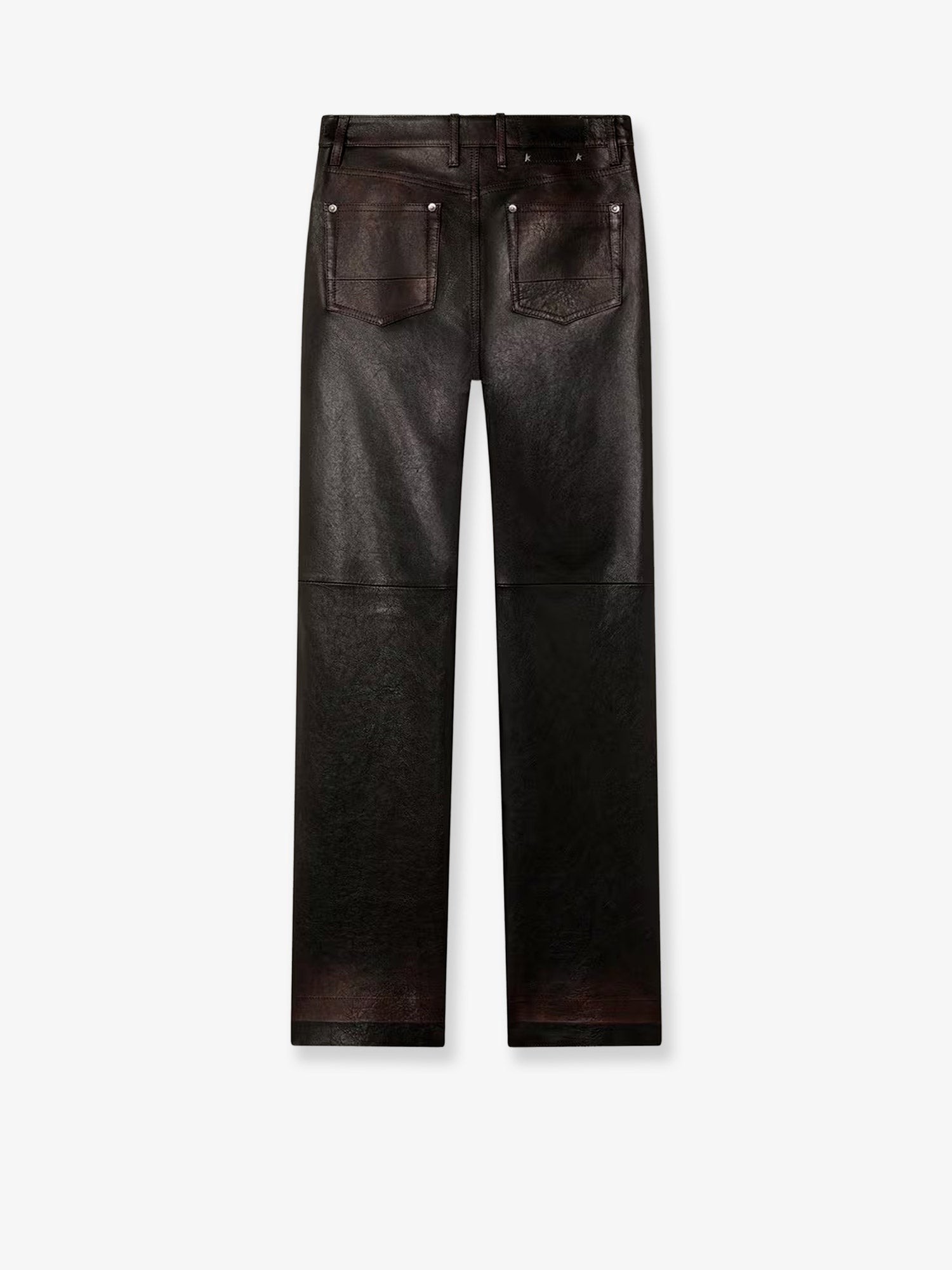 Peg leather trousers - Image 2