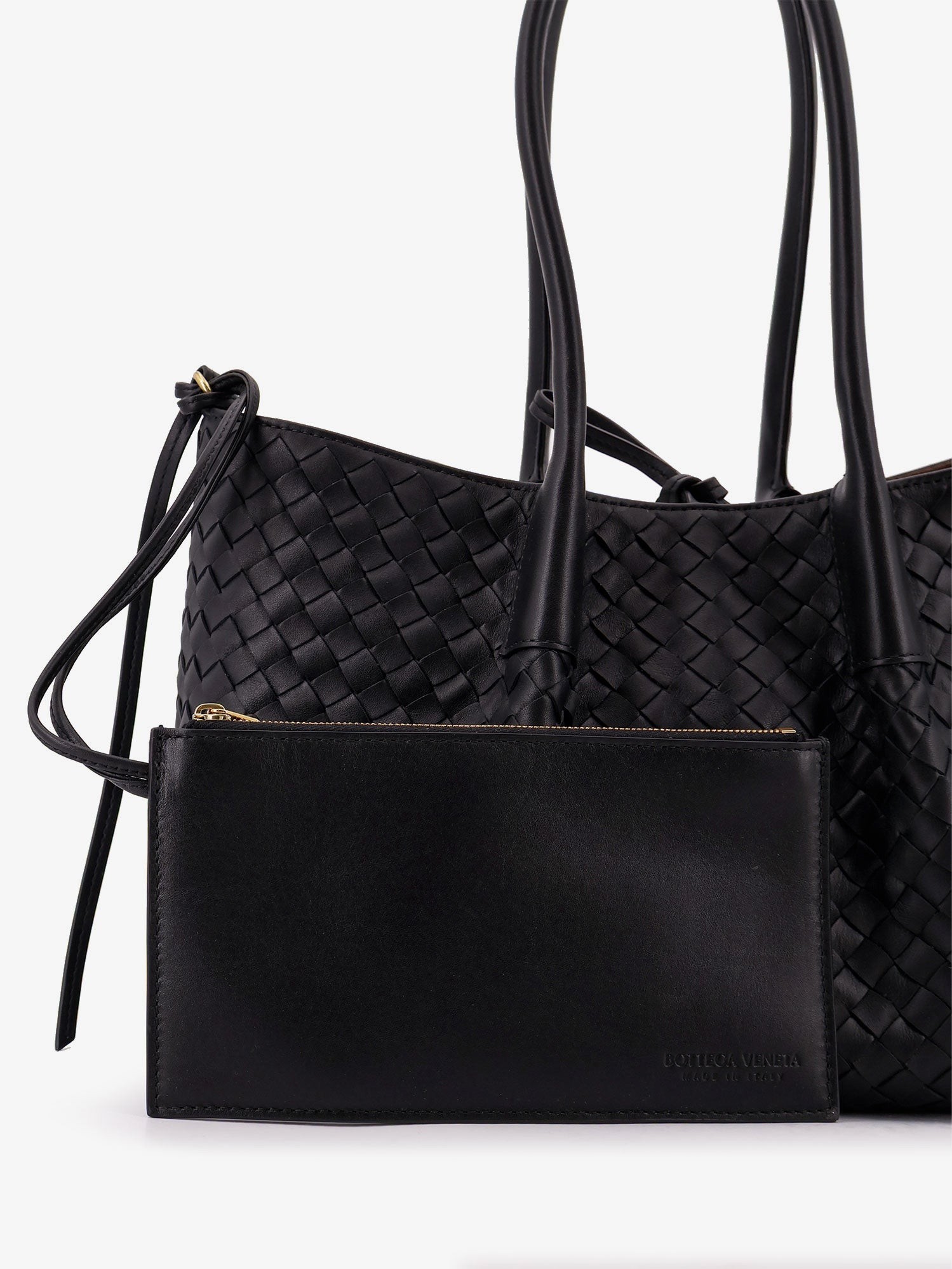 Pinacoteca leather handbag with Intrecciato motif - Image 5