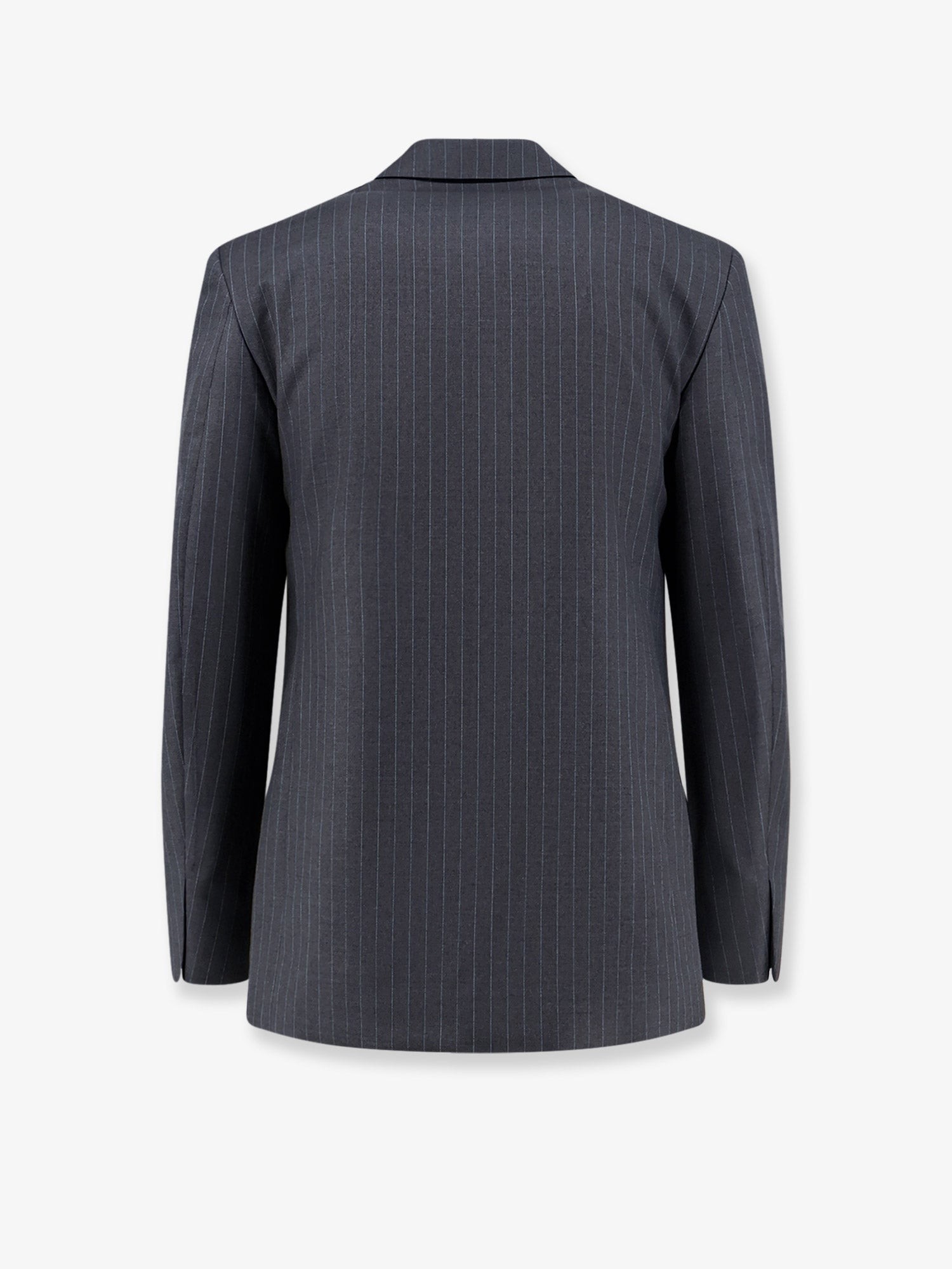 Pinstriped wool blazer - Image 2
