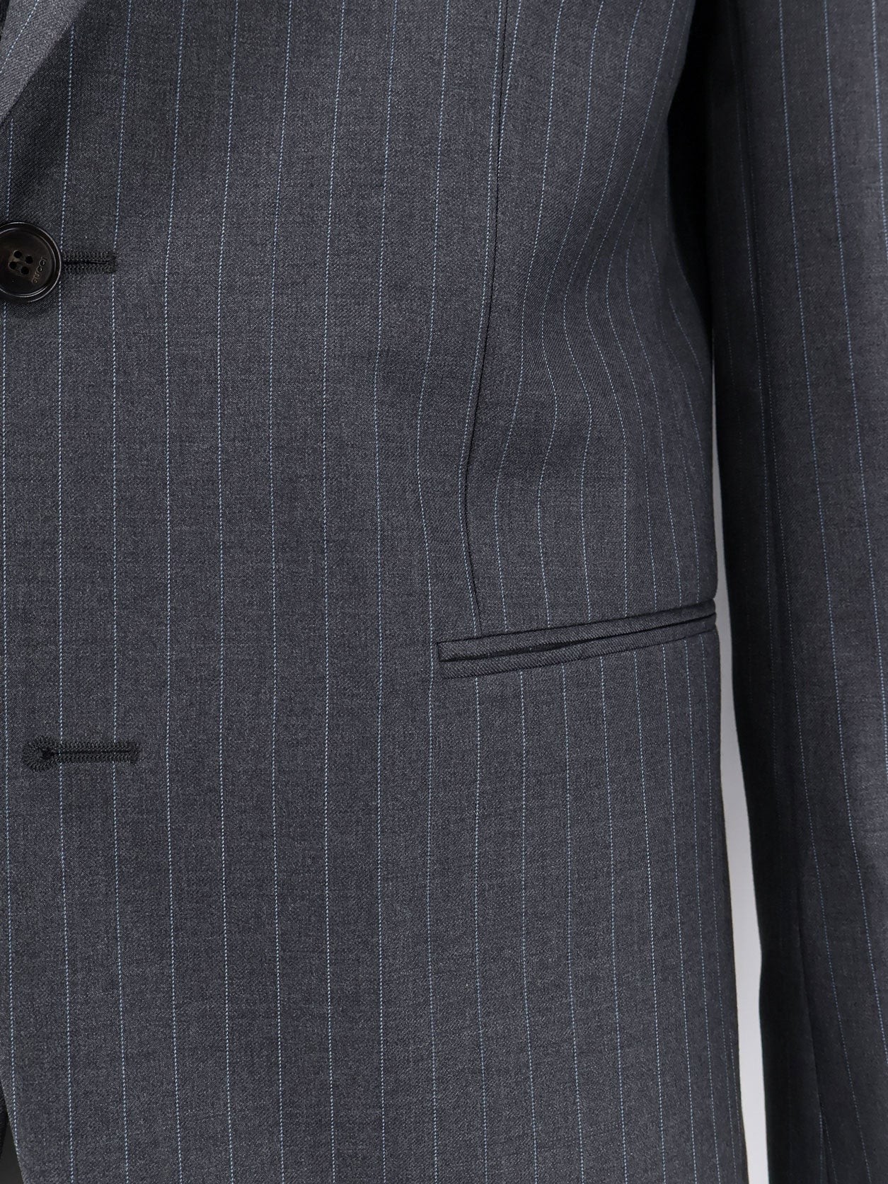 Pinstriped wool blazer - Image 3