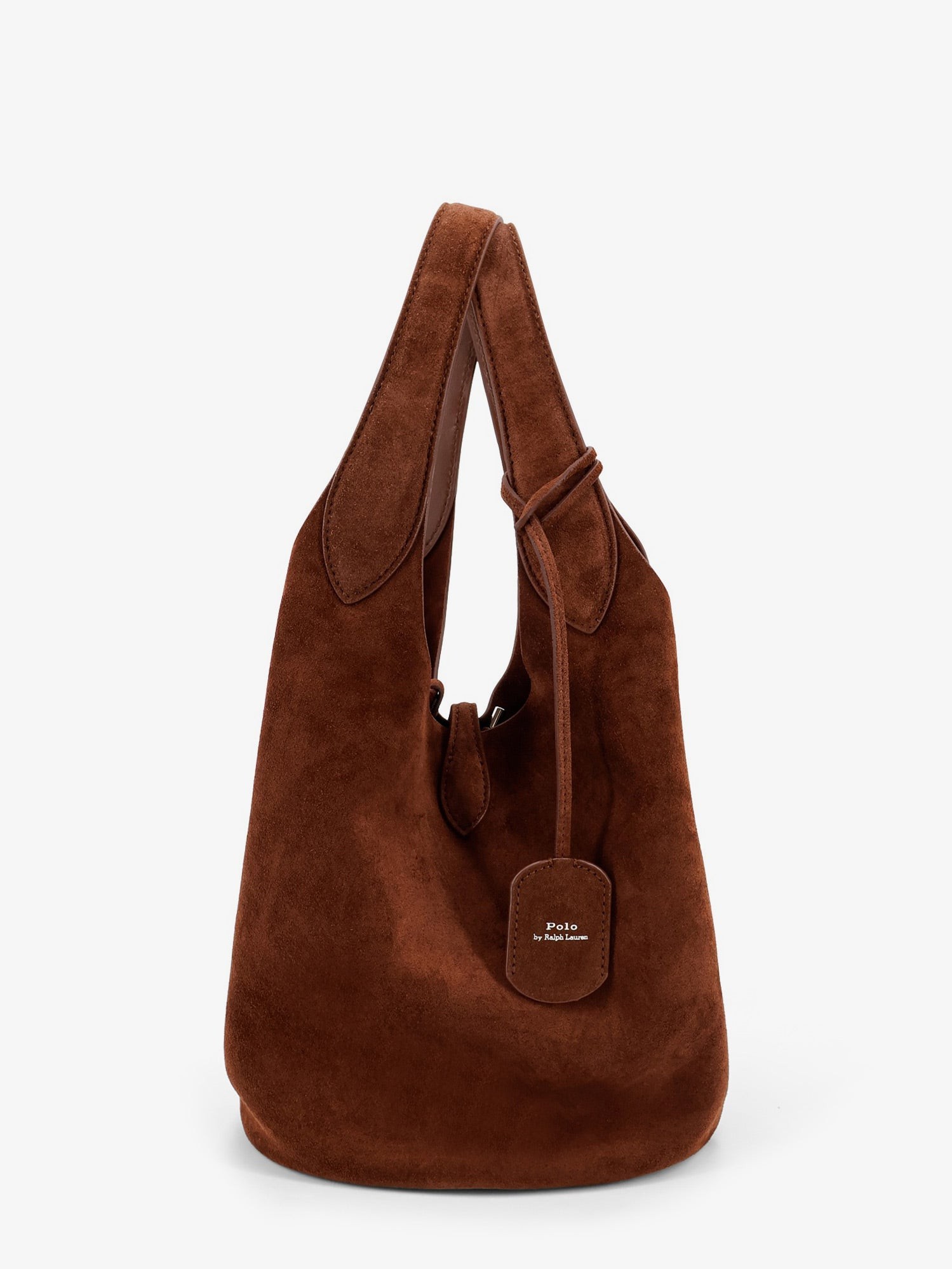 Play suede shoulder bag with contrasting logo - Image 2
