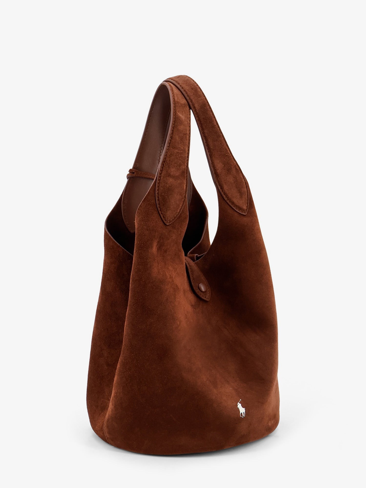 Play suede shoulder bag with contrasting logo - Image 3