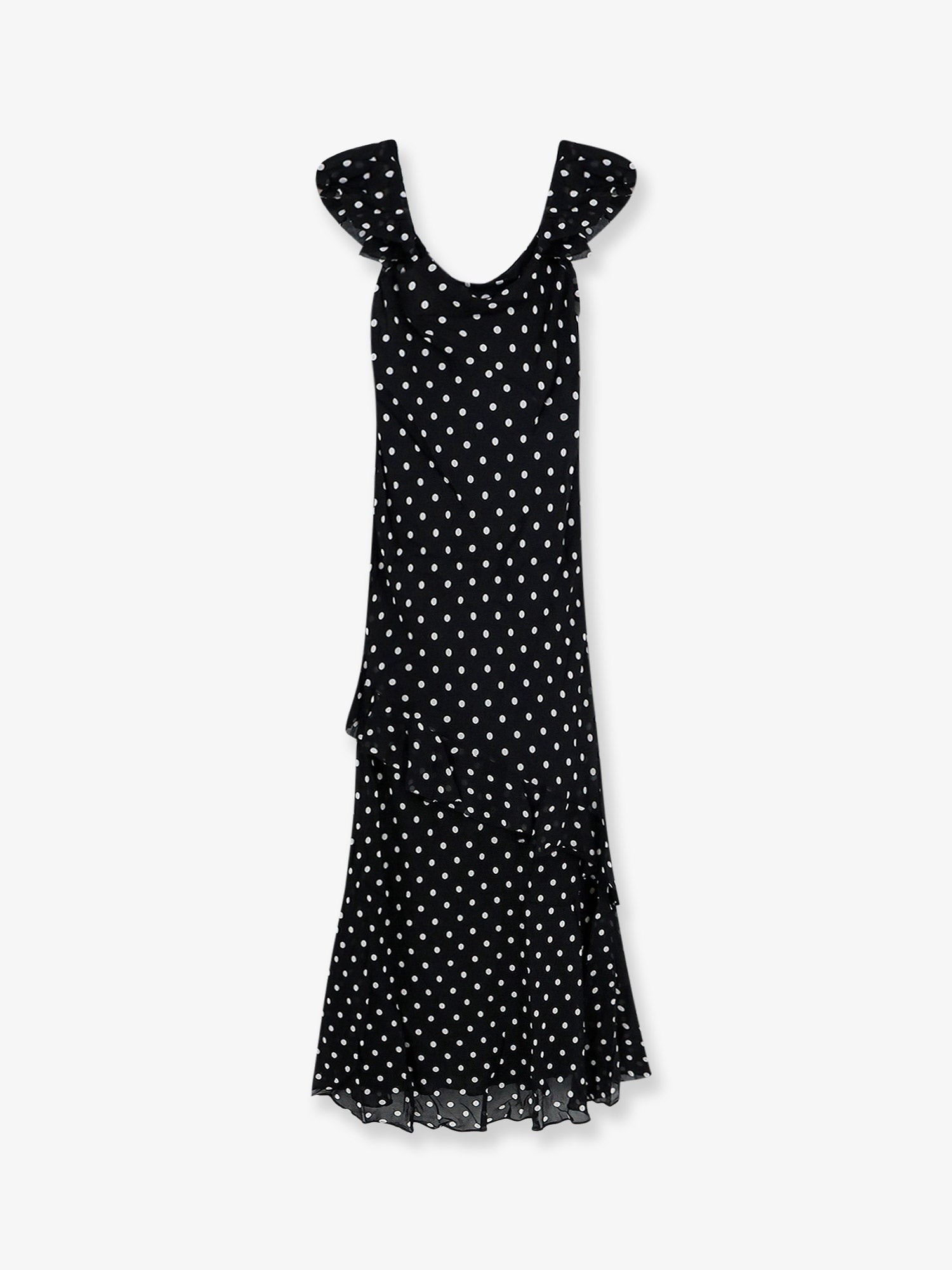 Polka-dots viscose dress