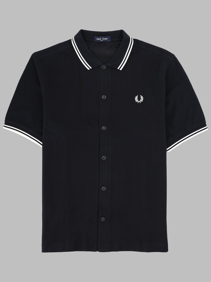 POLO CON BOTTONI E LOGO