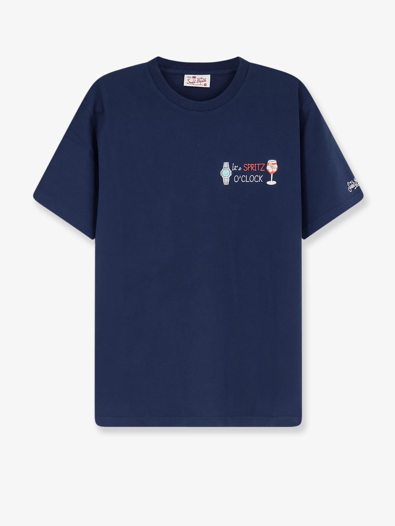Portofino cotton T-shirt with embroidered logo on the front