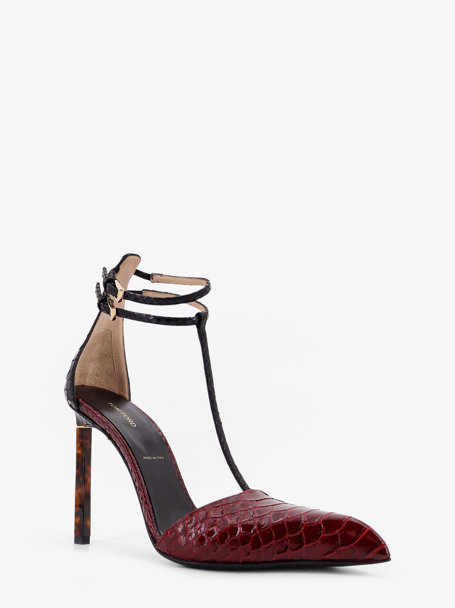 Python-effect leather pumps - Image 2