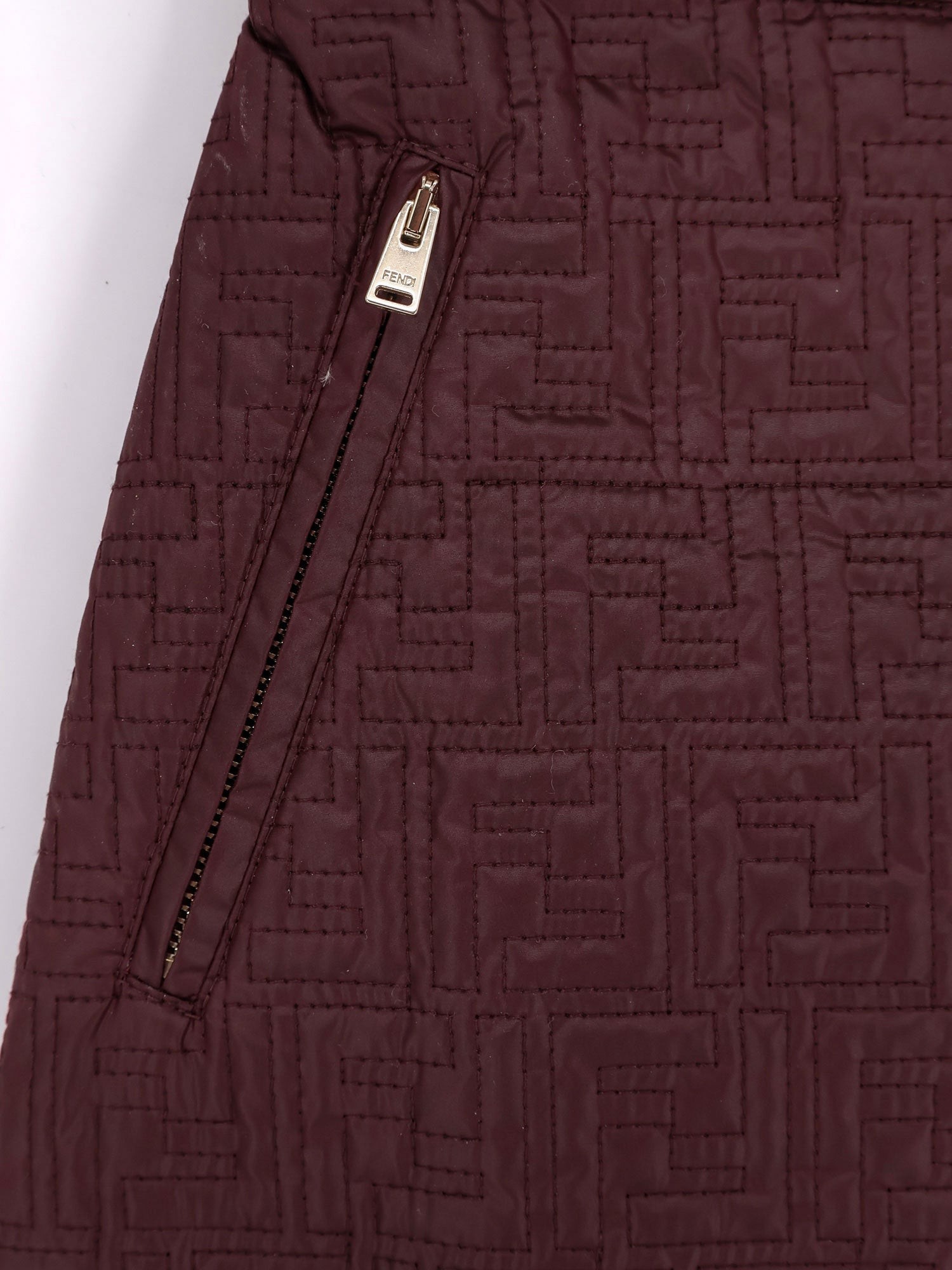 Quilted nylon mini skirt - Image 4