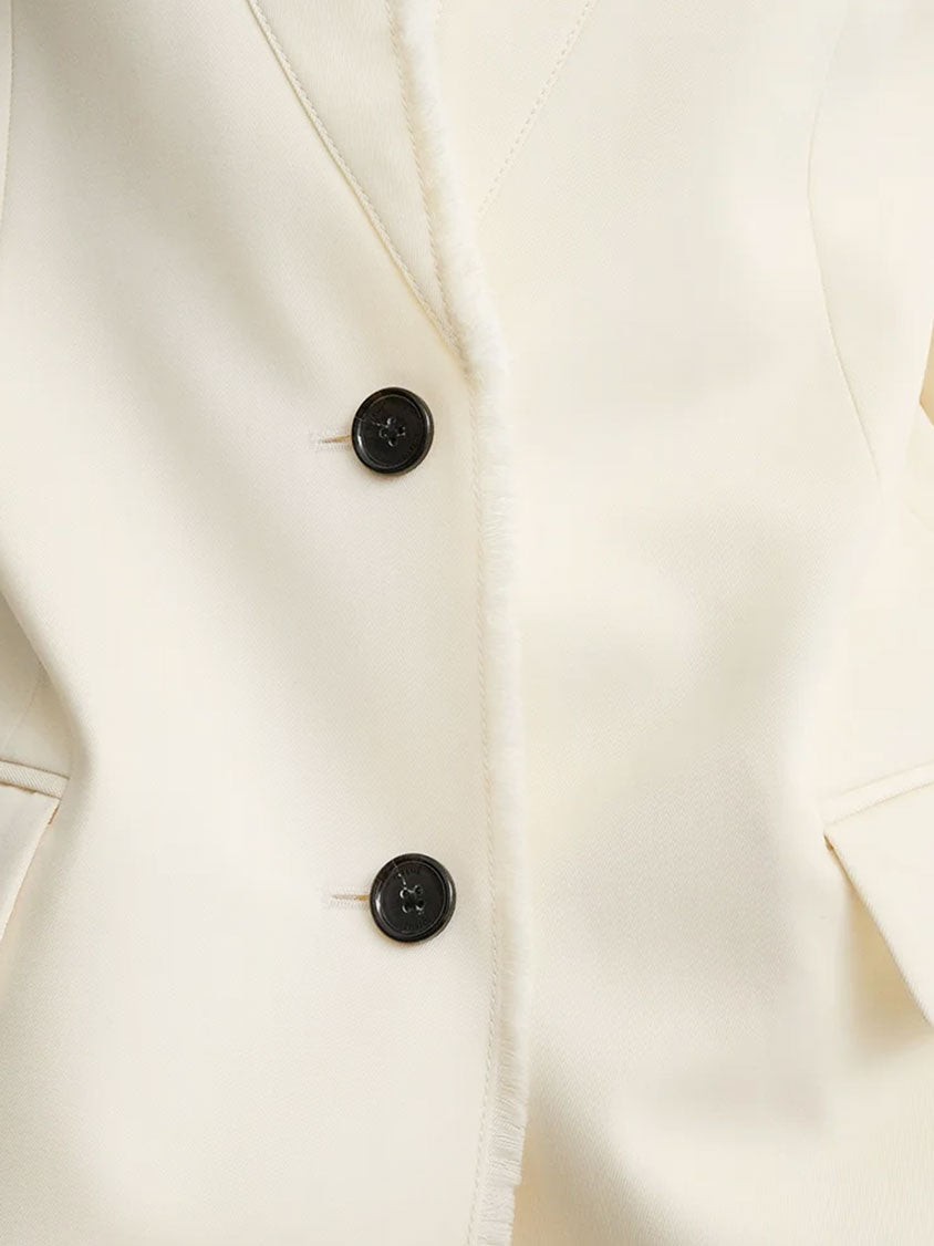 Raw lapel blazer - Image 3