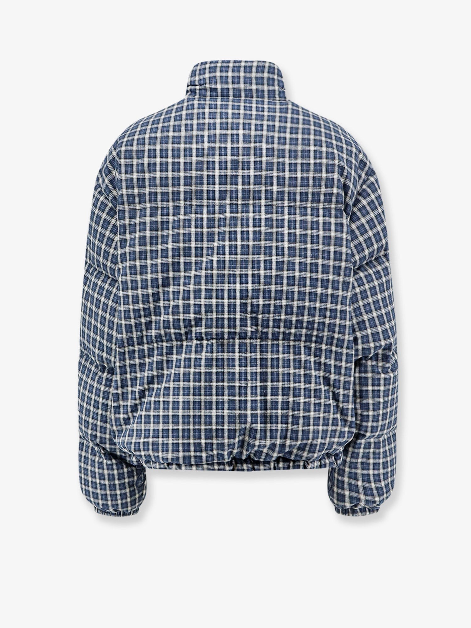 Reversible madras flannel down jacket - Image 2