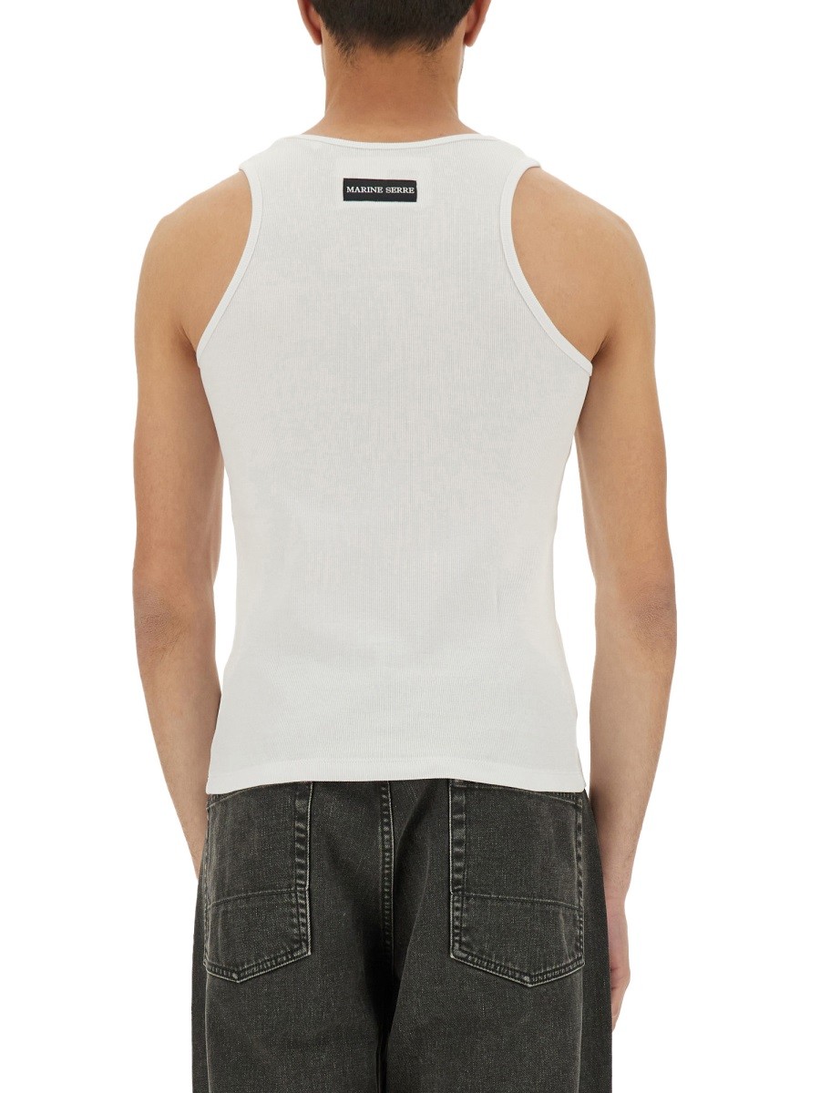 RIBBED TANK TOP WITH MOON LOGO - Image 3