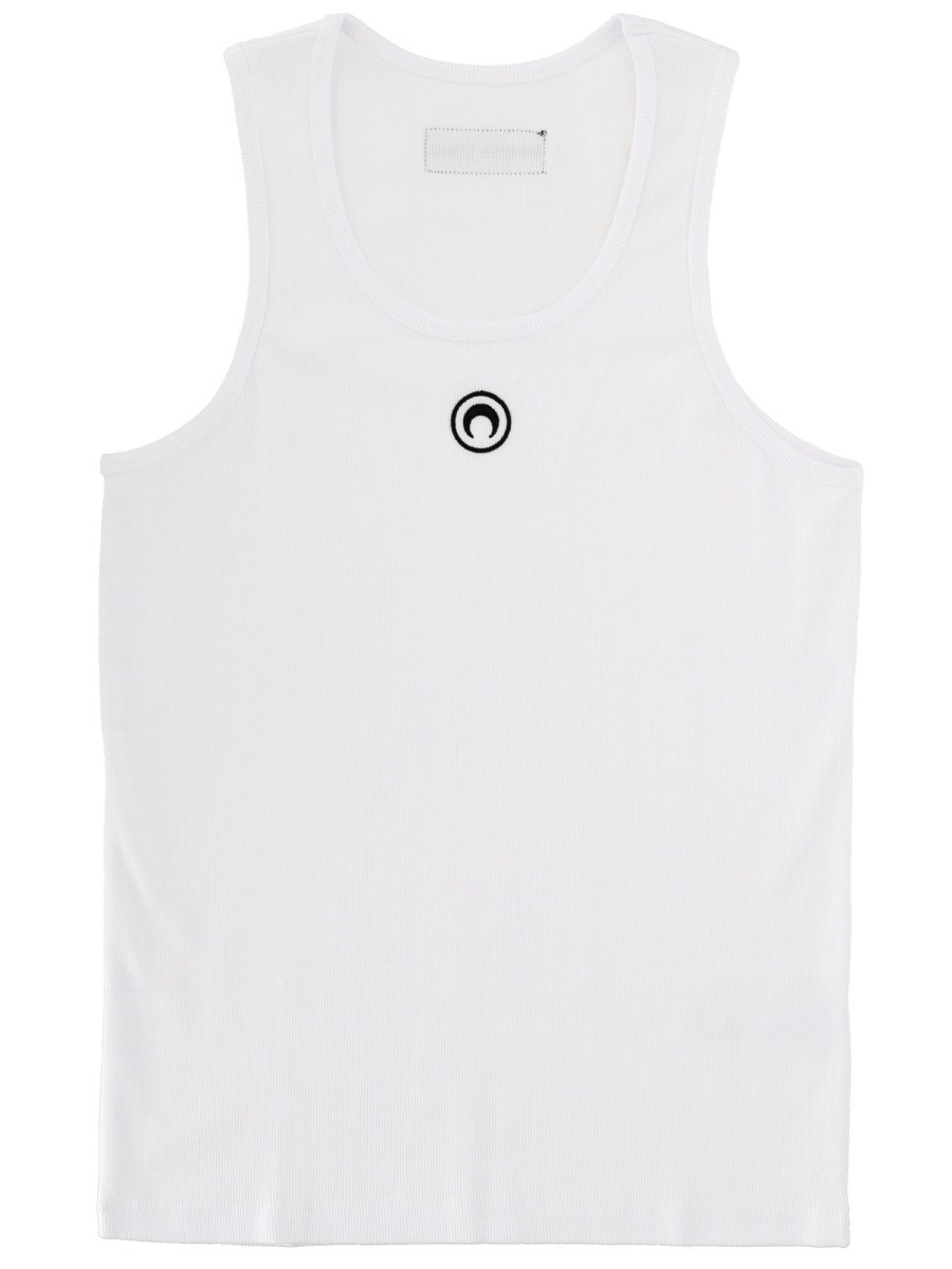 RIBBED TANK TOP WITH MOON LOGO - Image 5