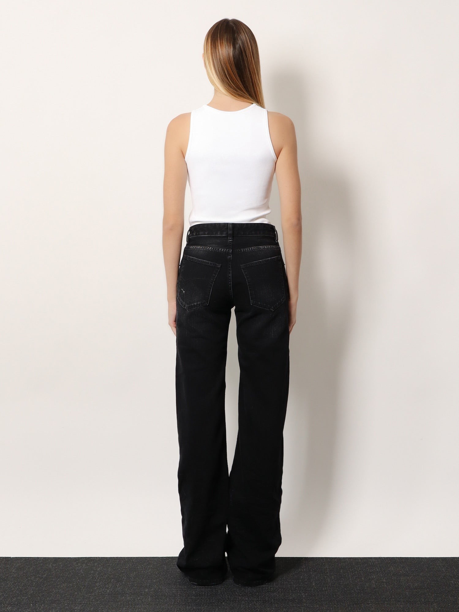 Ribbed viscose blend tank top - Image 2