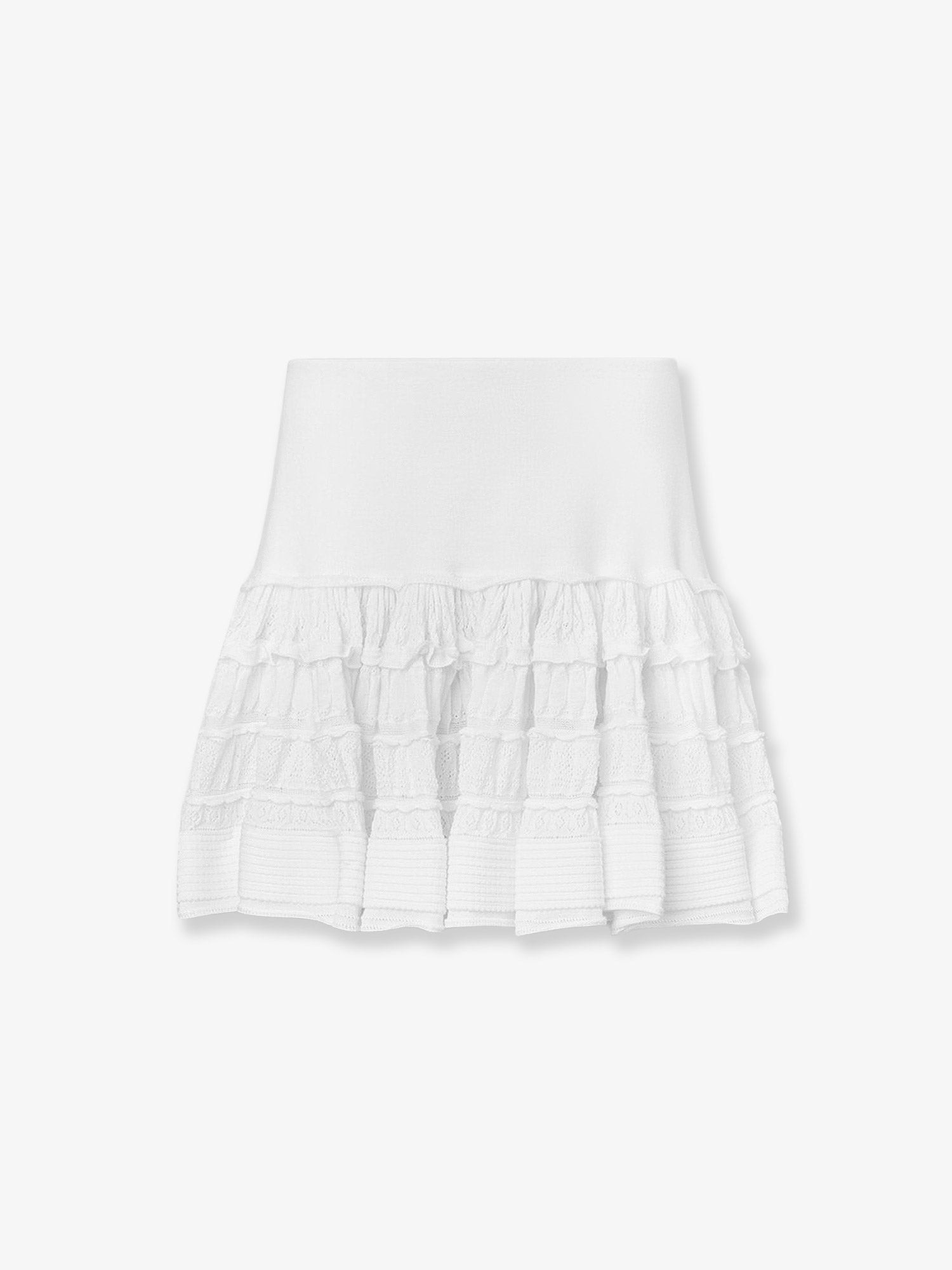 Ruffle virgin wool skirt - Image 4