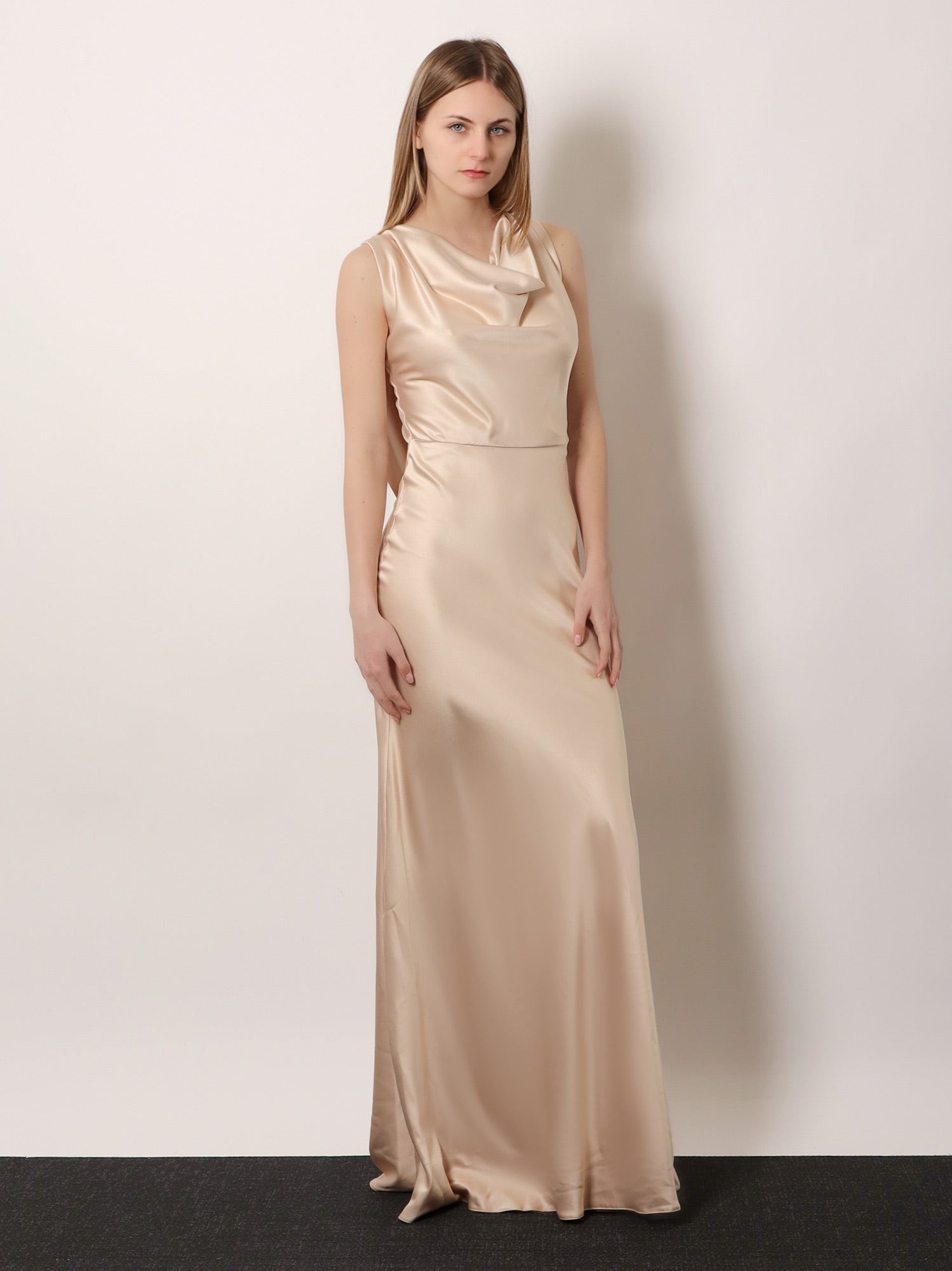 Satin long dress - Image 2