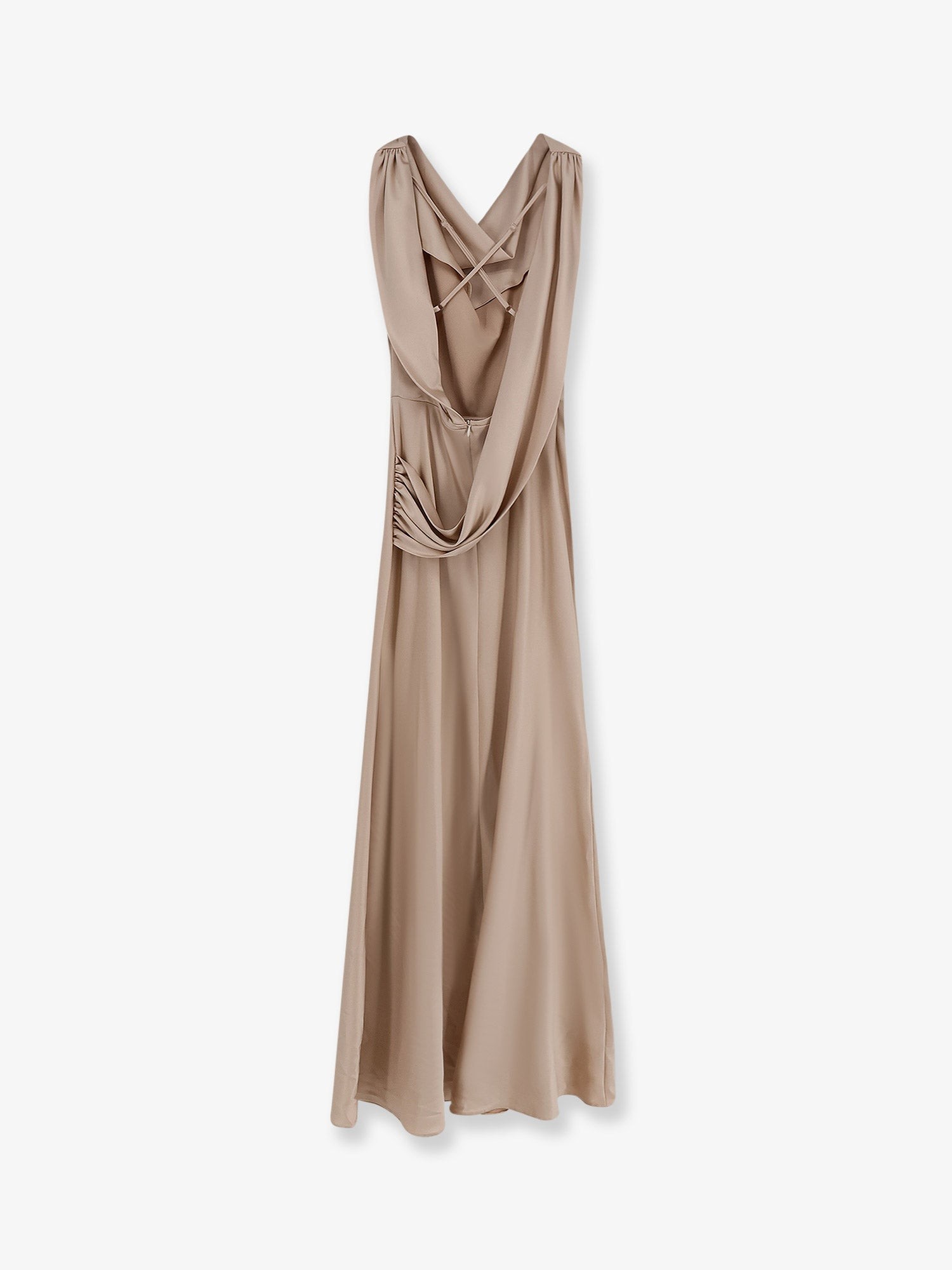 Satin long dress - Image 4