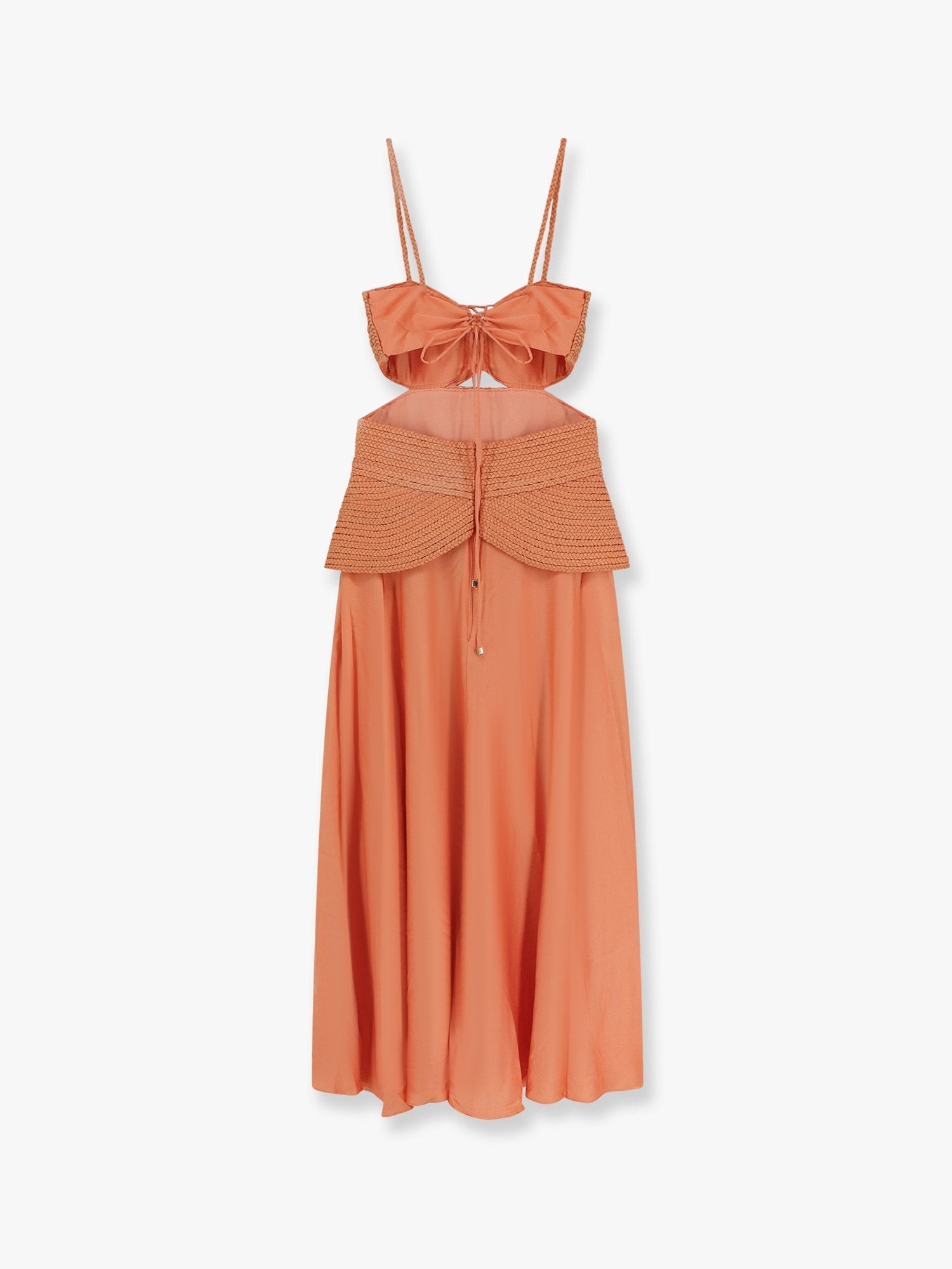 Sunset Satin dress with braided corset - Image 5