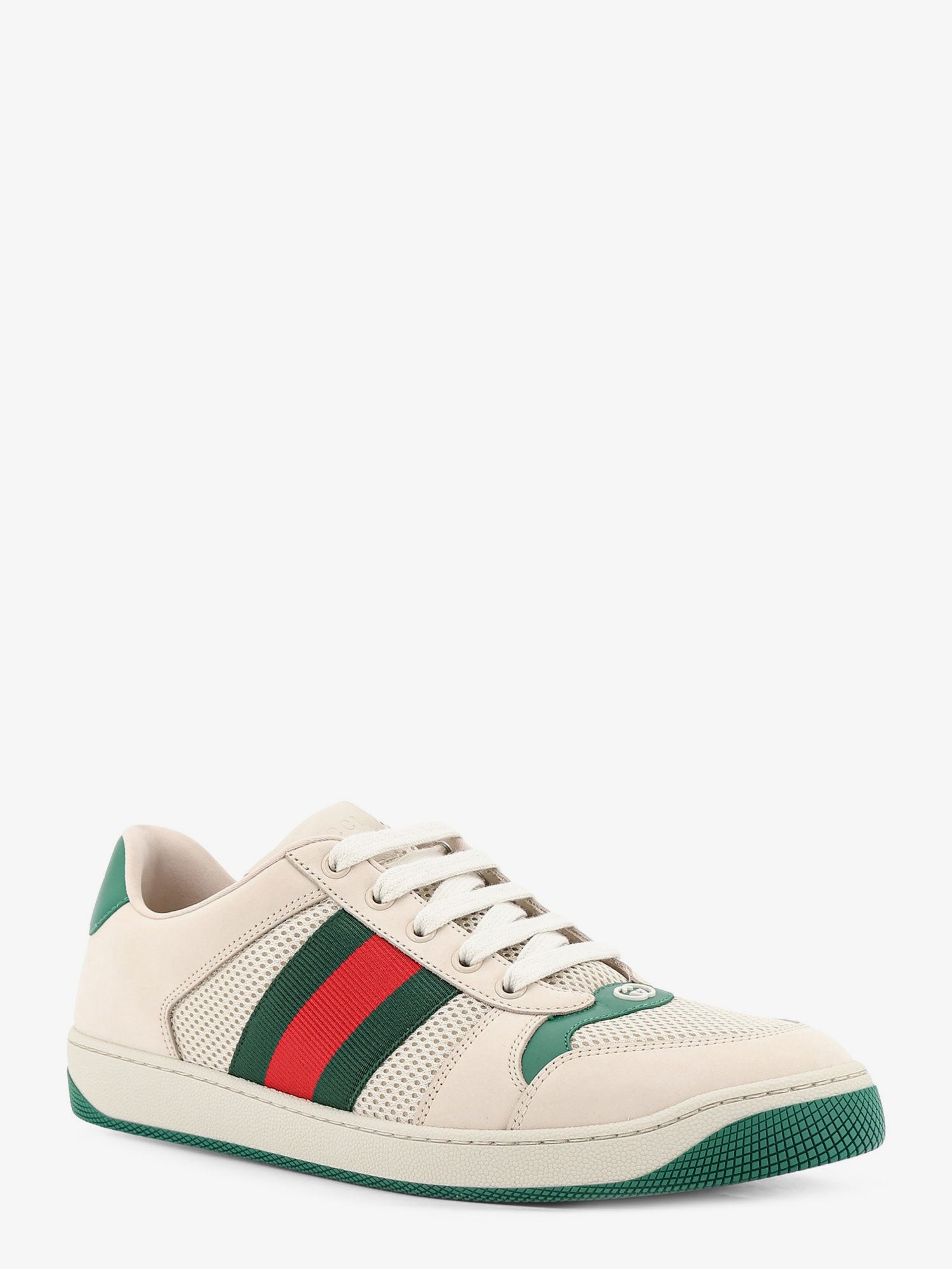 Screener mesh and leather sneakers with Nastro Web on the side - Image 2